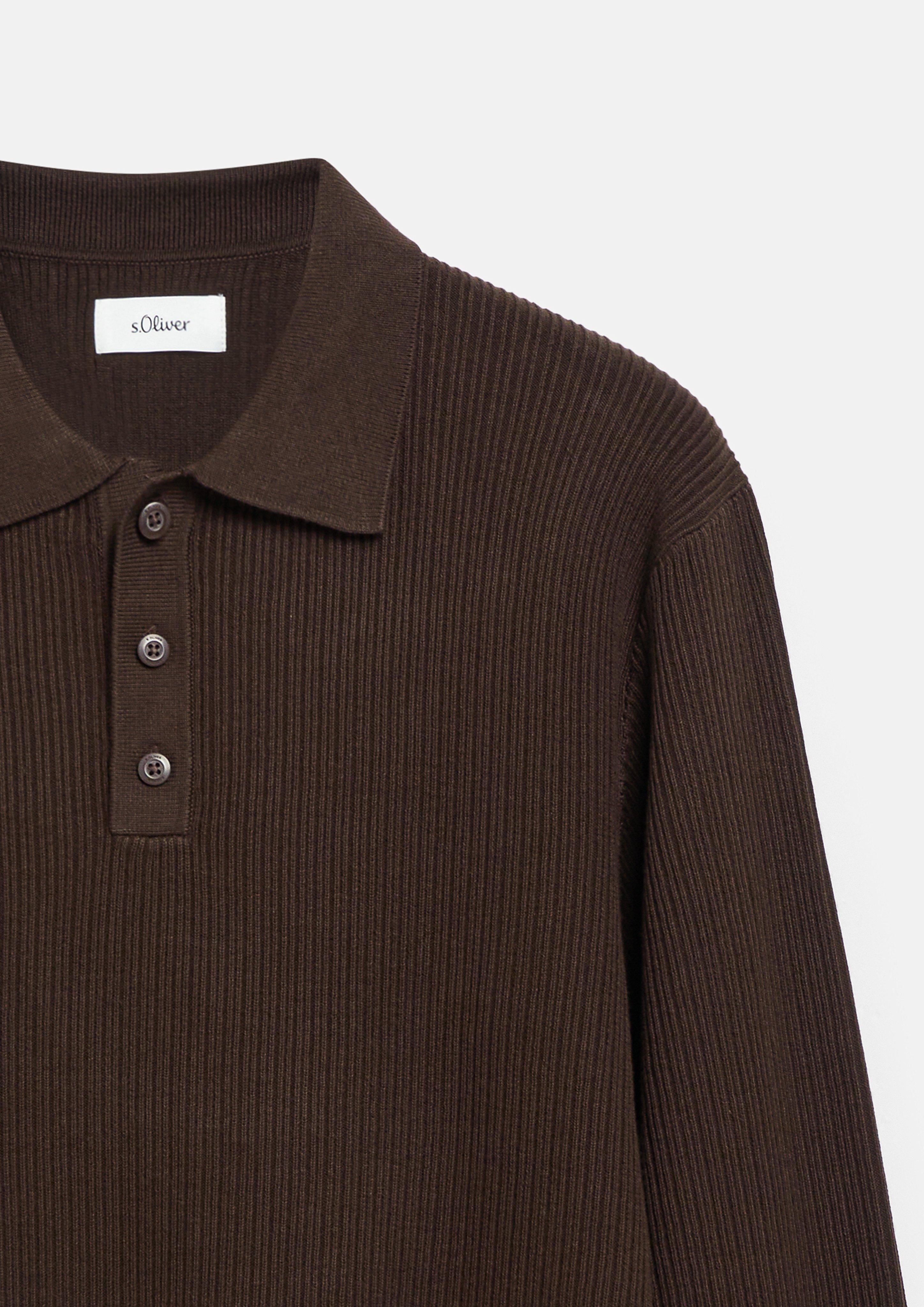 Hommes Pull en tricot en brun de s.Oliver