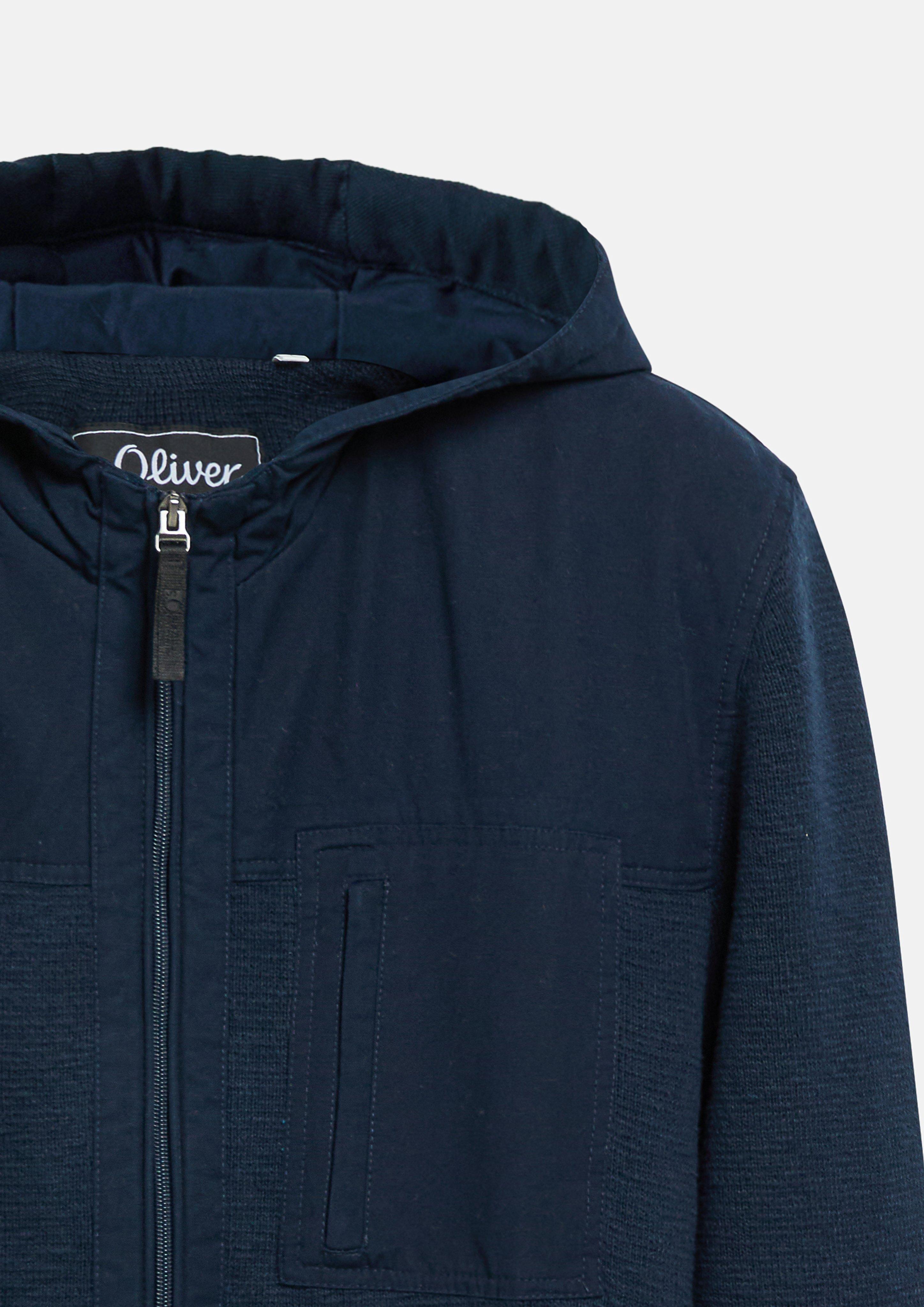 Men Cardigan in blue by s.Oliver