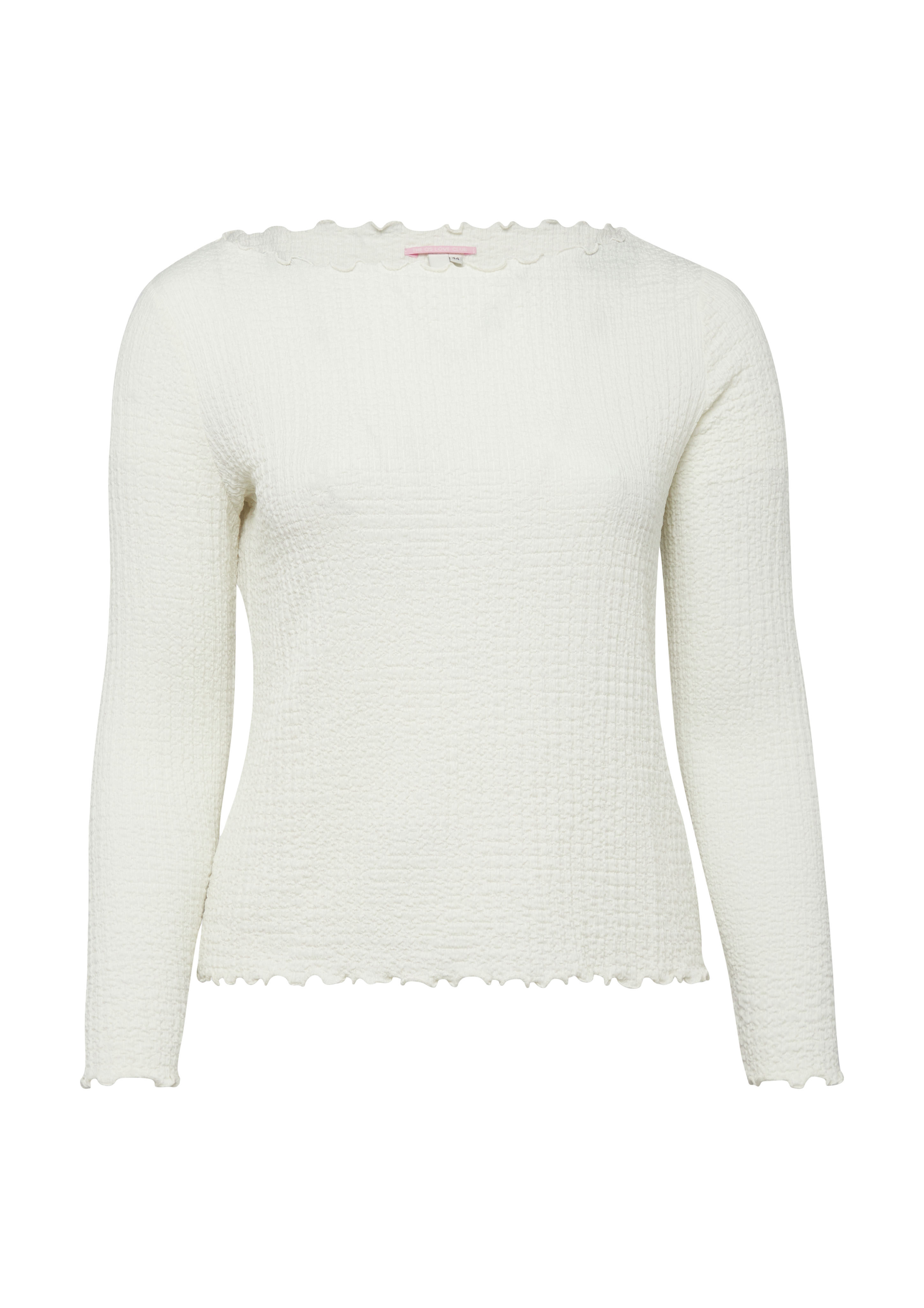 Gestructureerd shirt met lange mouwen