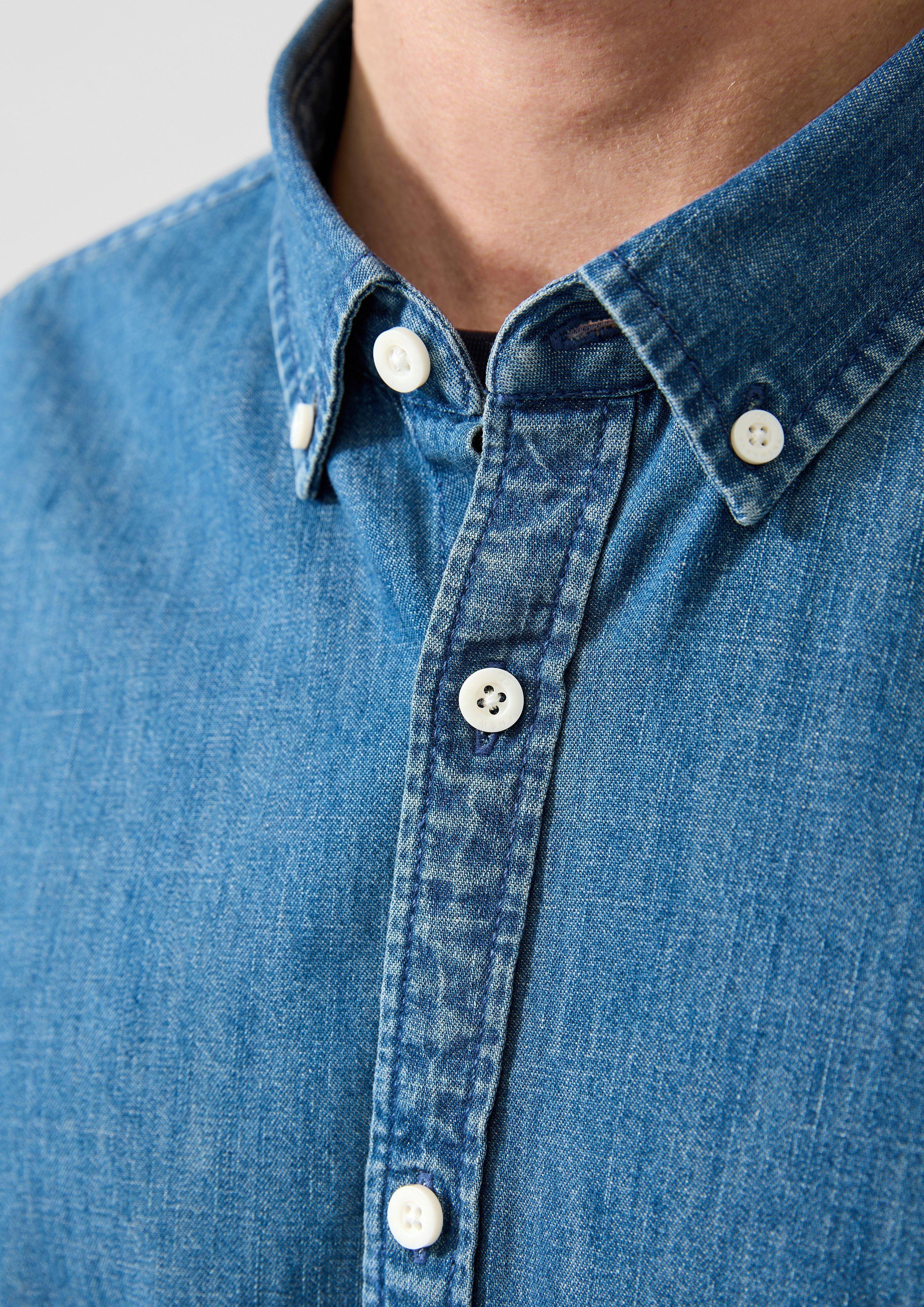 Herren Hemd in blau von QS