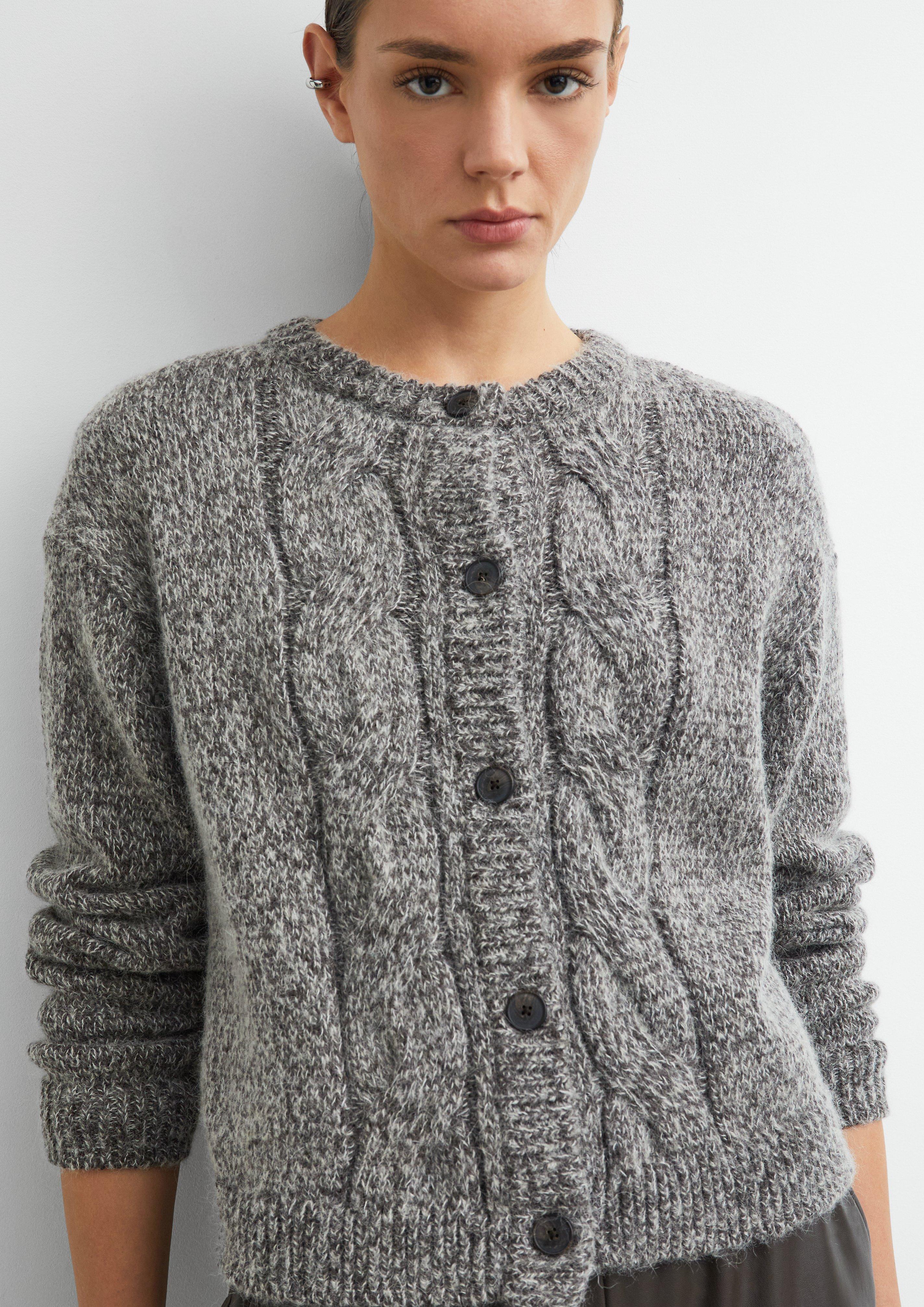 Strickjacke in grau von COMMA