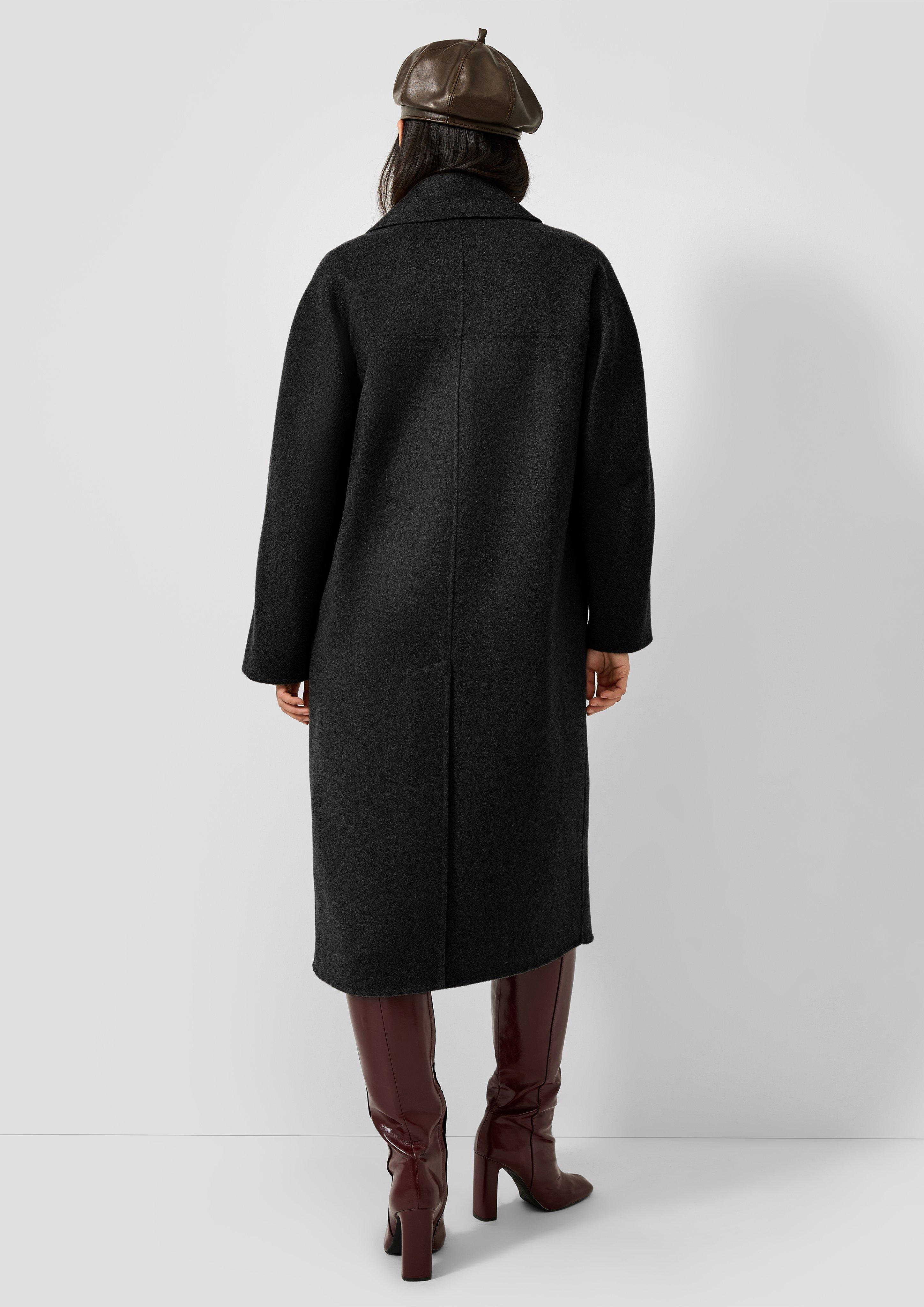 Femmes Manteau d'extérieur en noir de QS