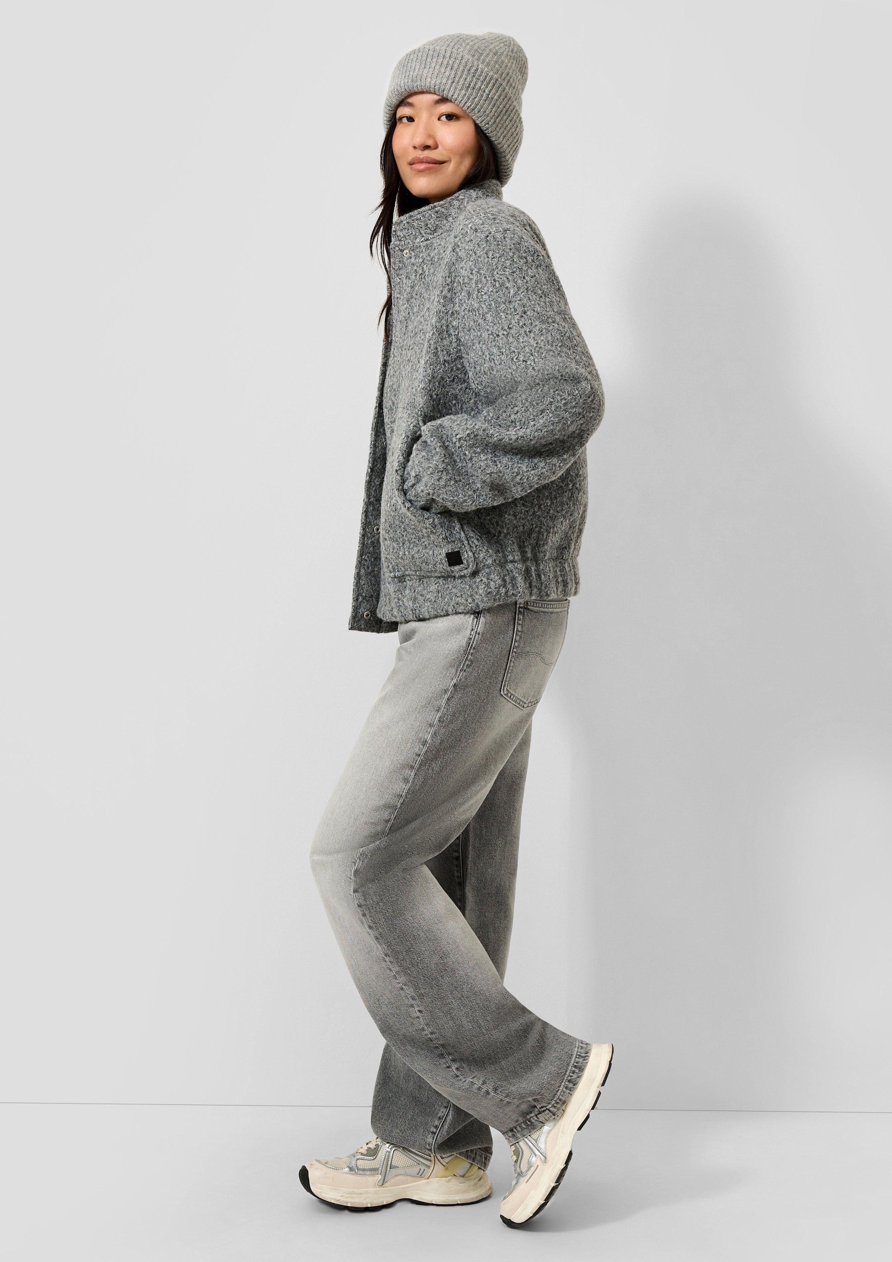 Femmes Veste d'extérieur en gris de QS