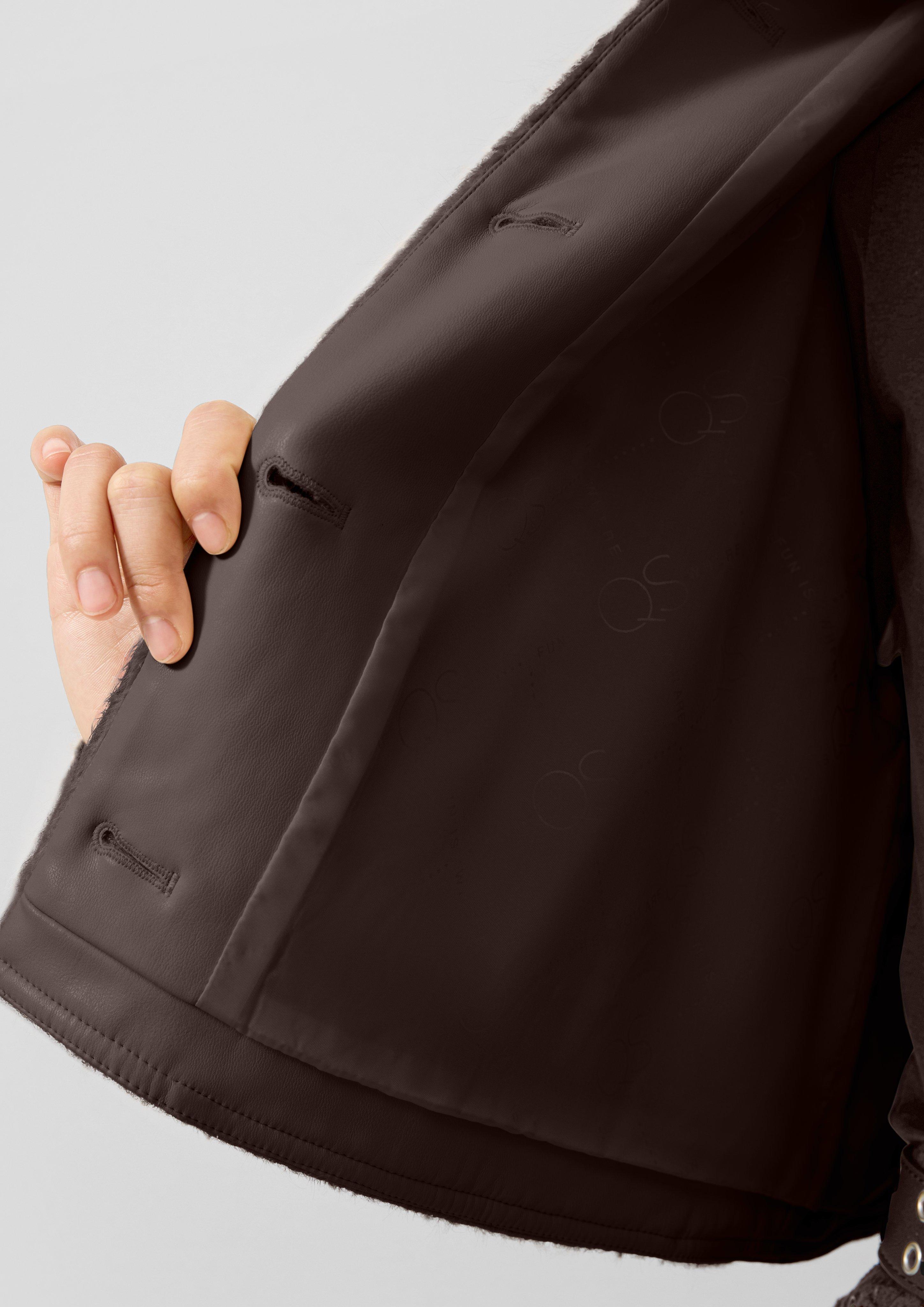 Femmes Veste d'extérieur en brun de QS