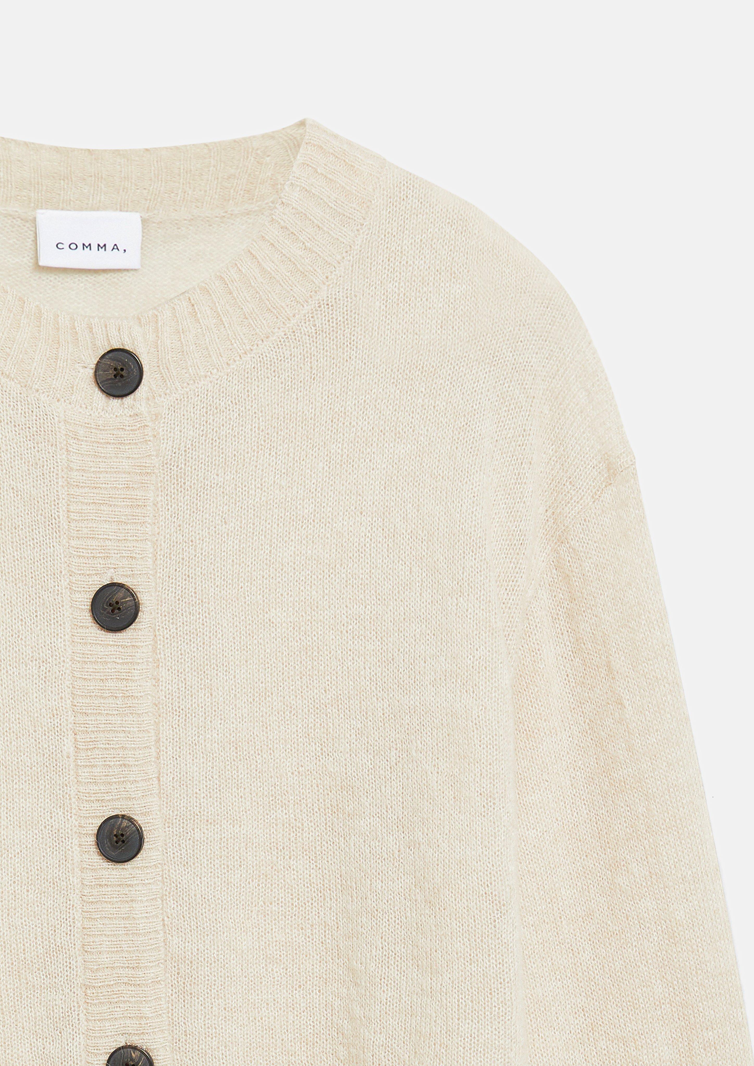 Lightweight cardigan made from an alpaca blend in beige by COMMA