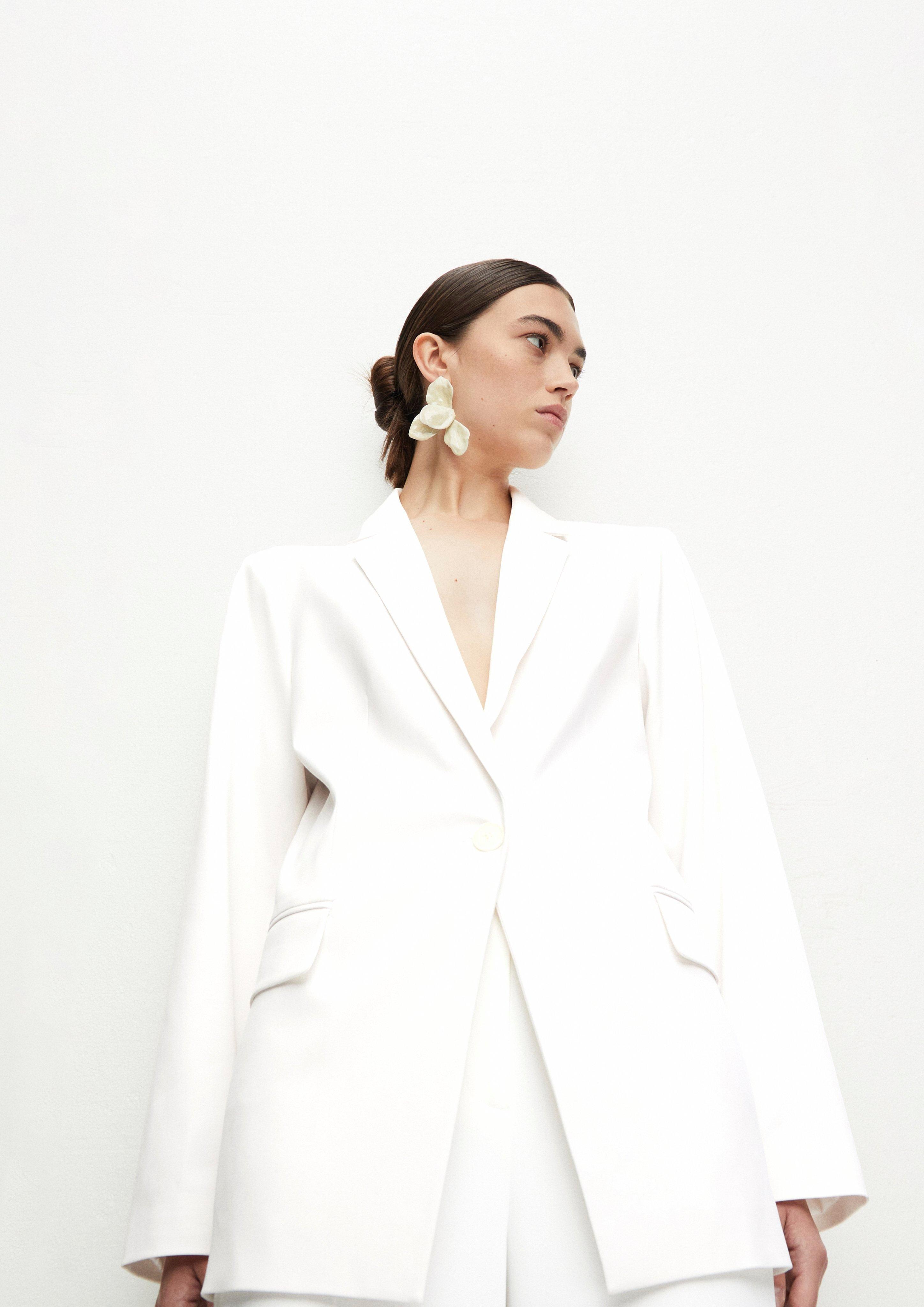 blazer antaillé en viscose stretch en  de COMMA