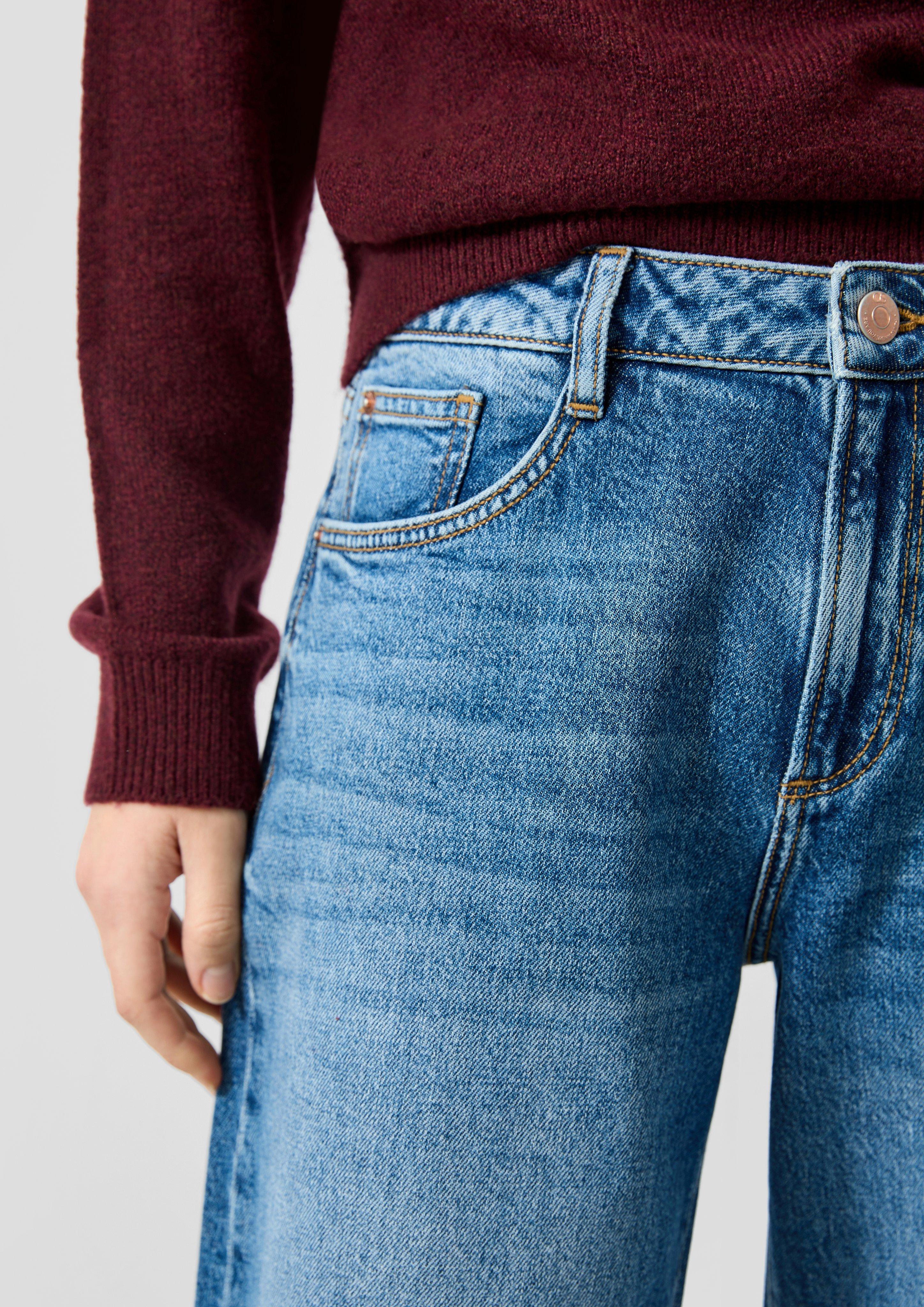 Women Denim trousers in blue by QS