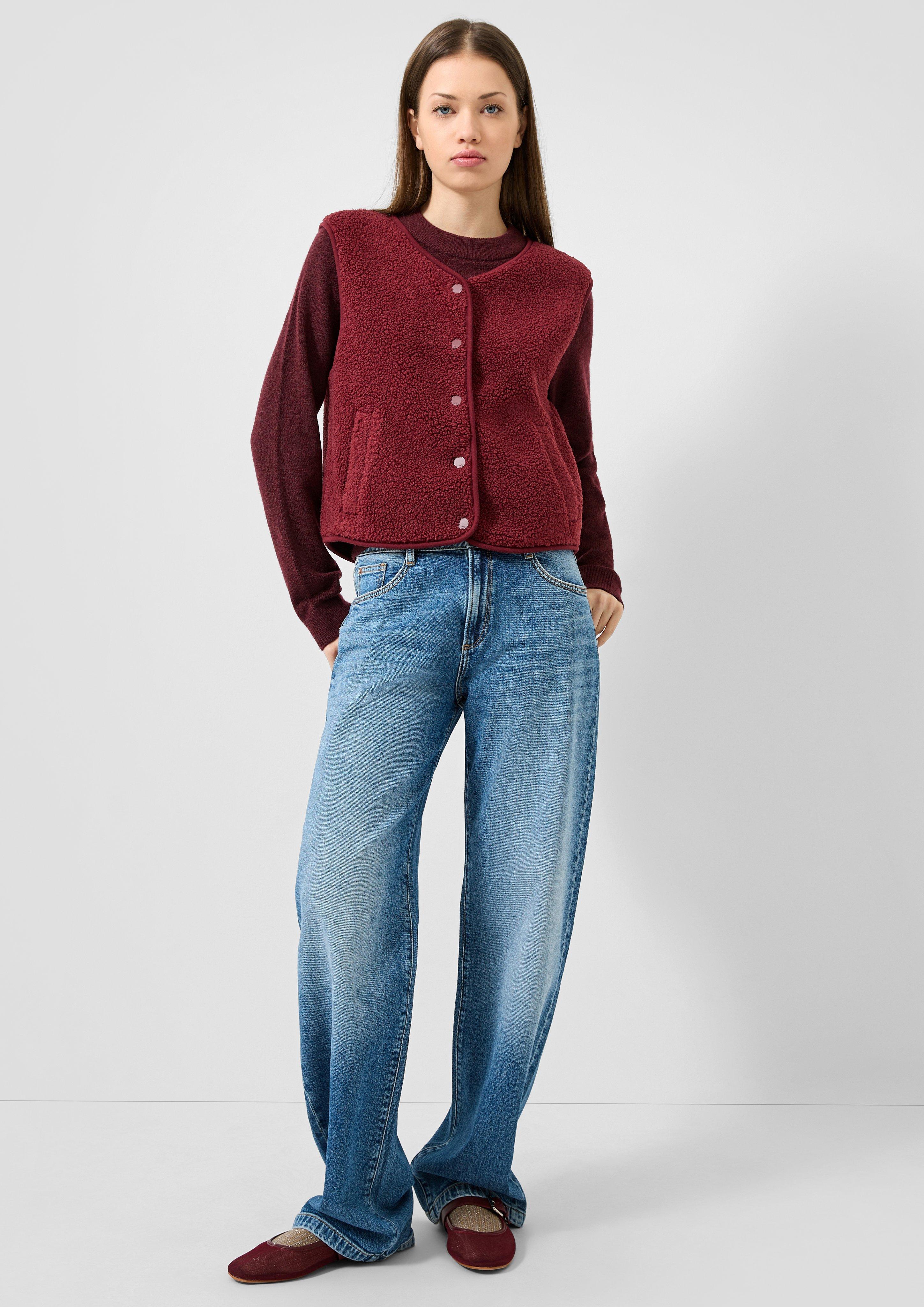 Women Denim trousers in blue by QS