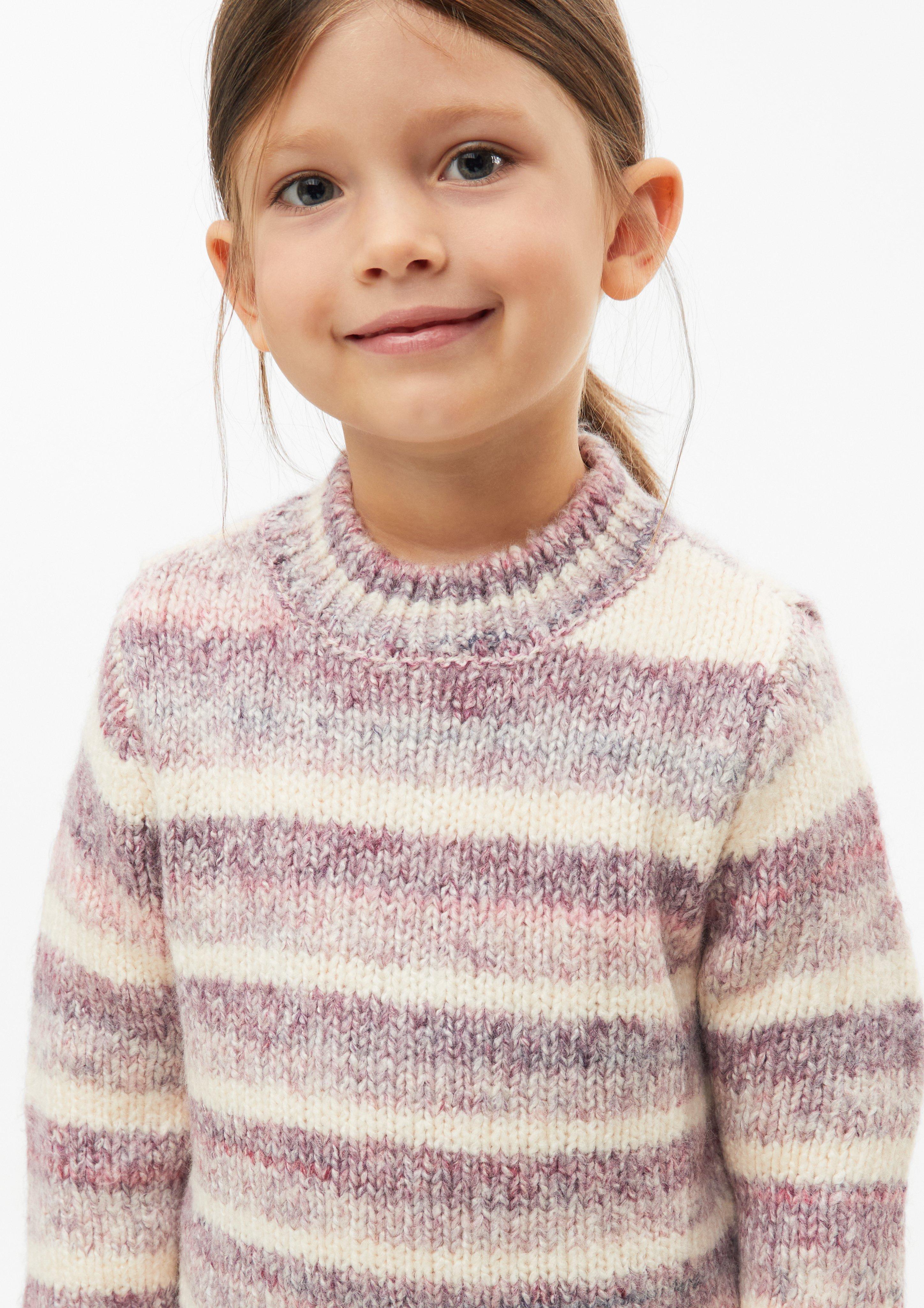 Kinder Kuscheliger Strickpullover in pink von s.Oliver