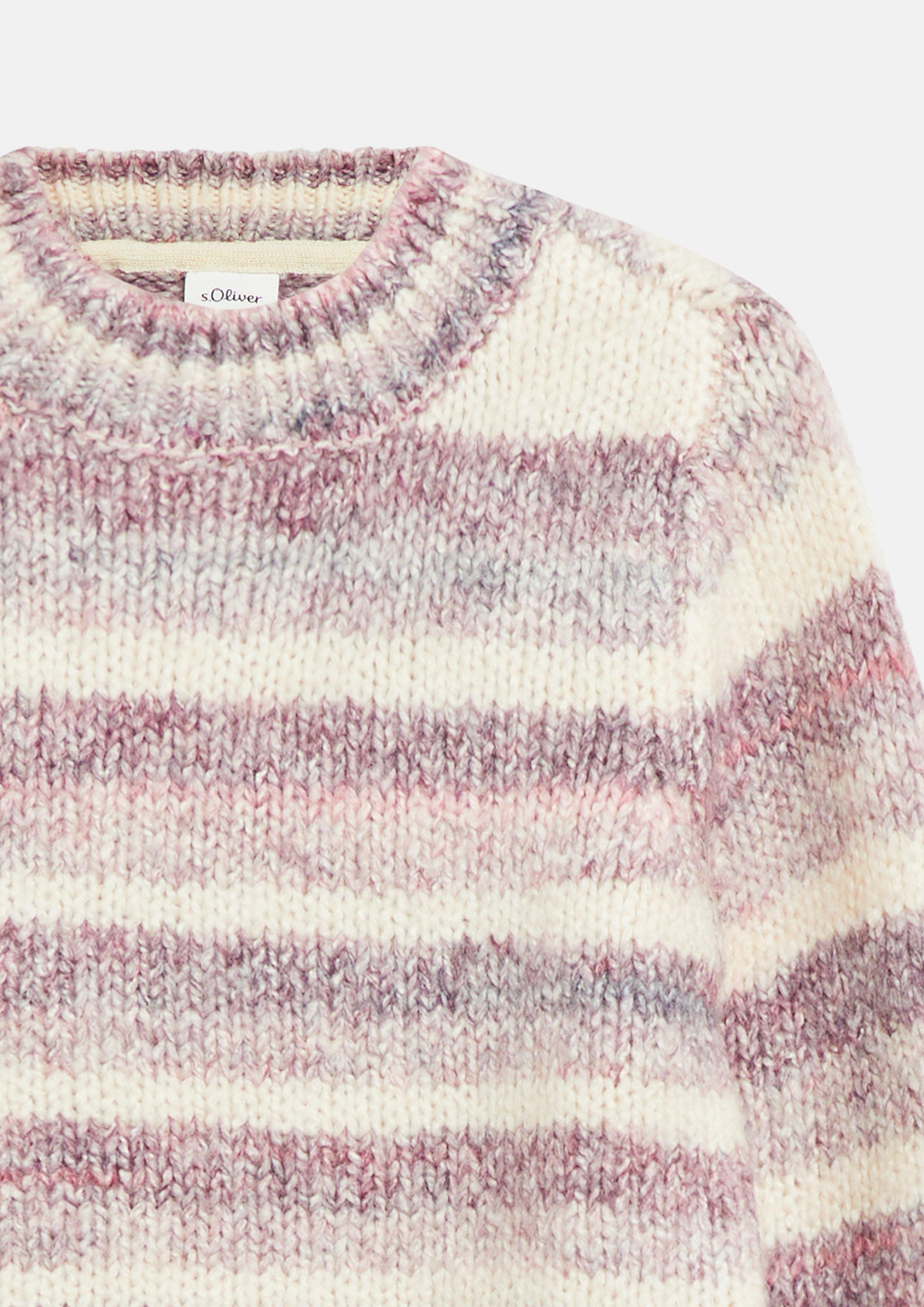 Kinder Kuscheliger Strickpullover in pink von s.Oliver