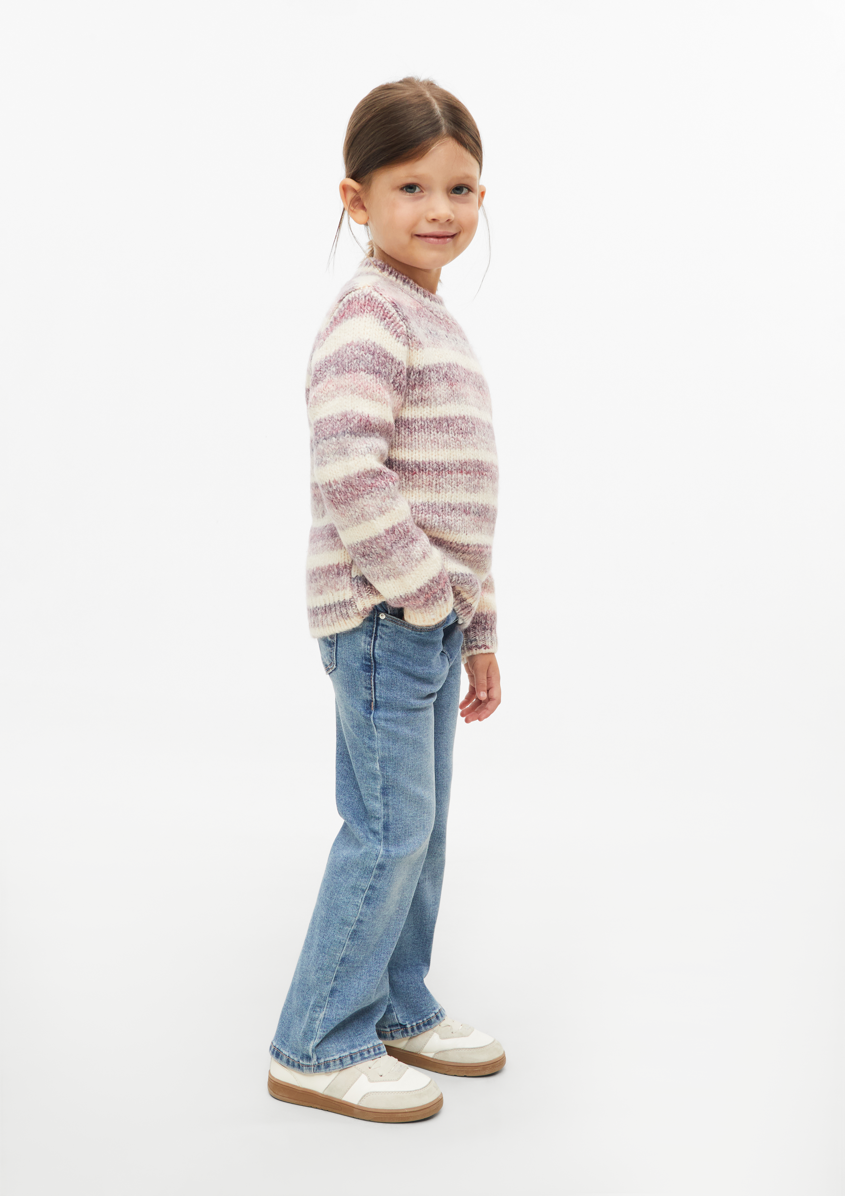 Kinder Kuscheliger Strickpullover in pink von s.Oliver