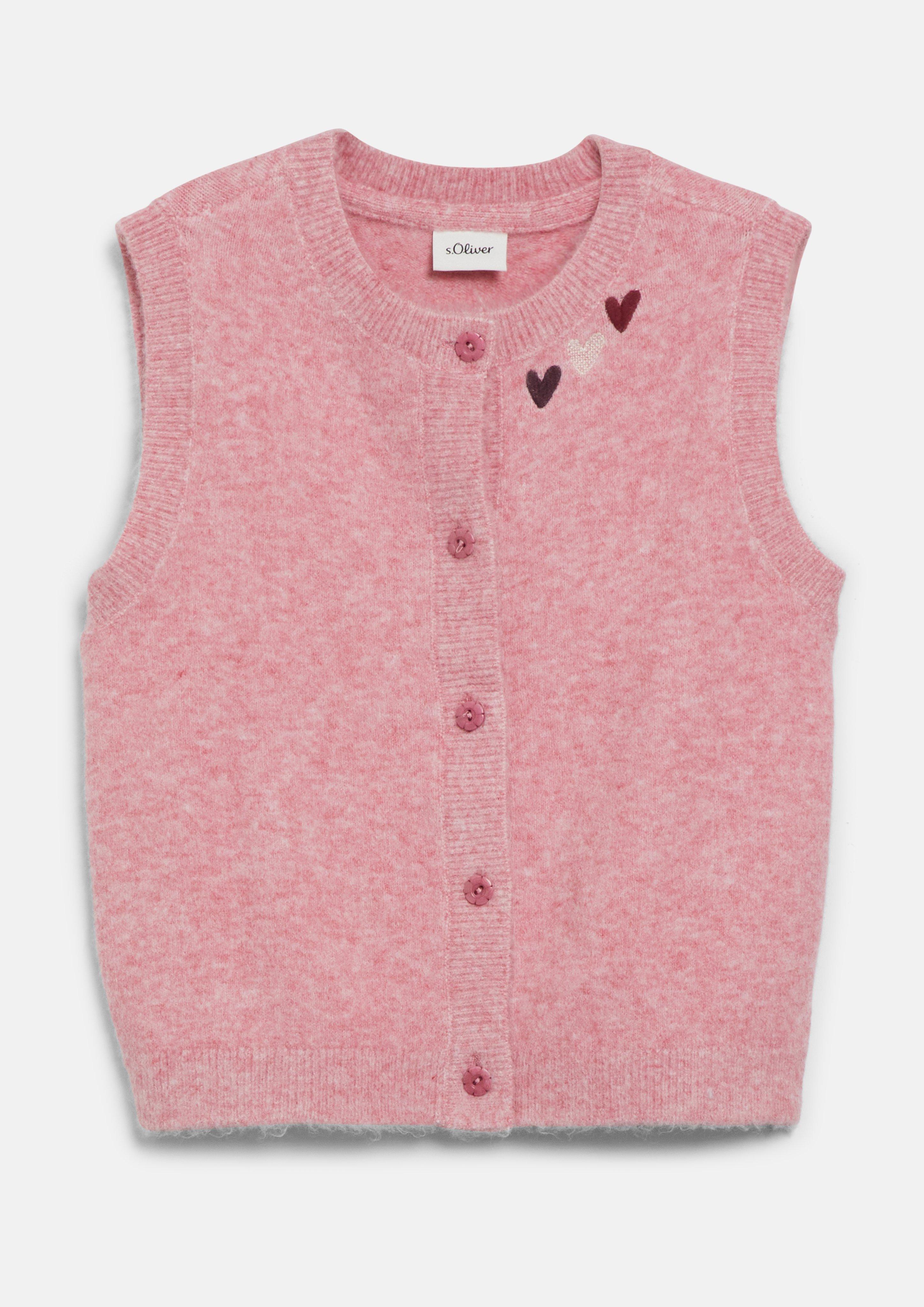 Kinder Strickjacke in pink von s.Oliver