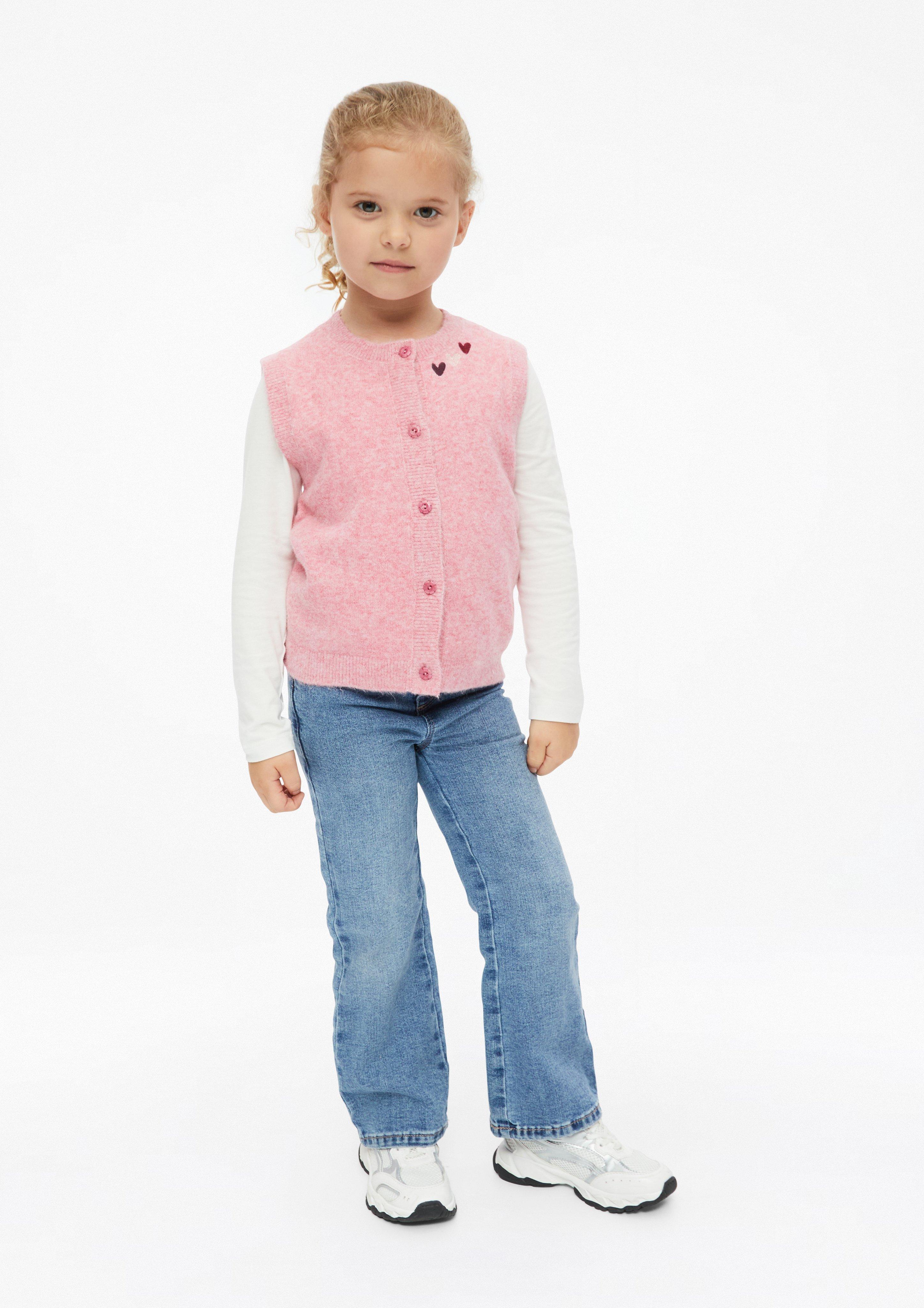 Kinder Strickjacke in pink von s.Oliver