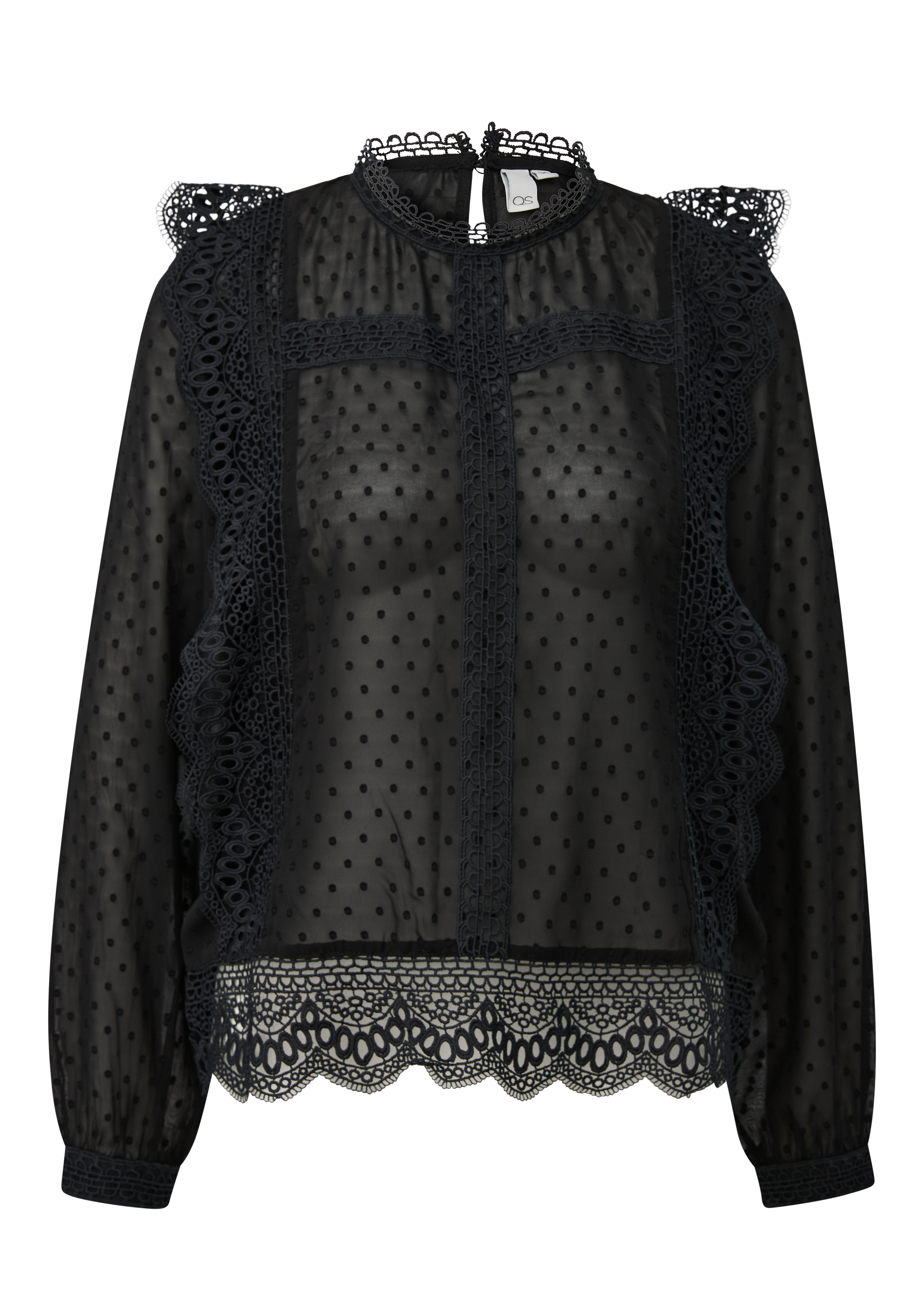 Doorzichtige chiffonblouse
