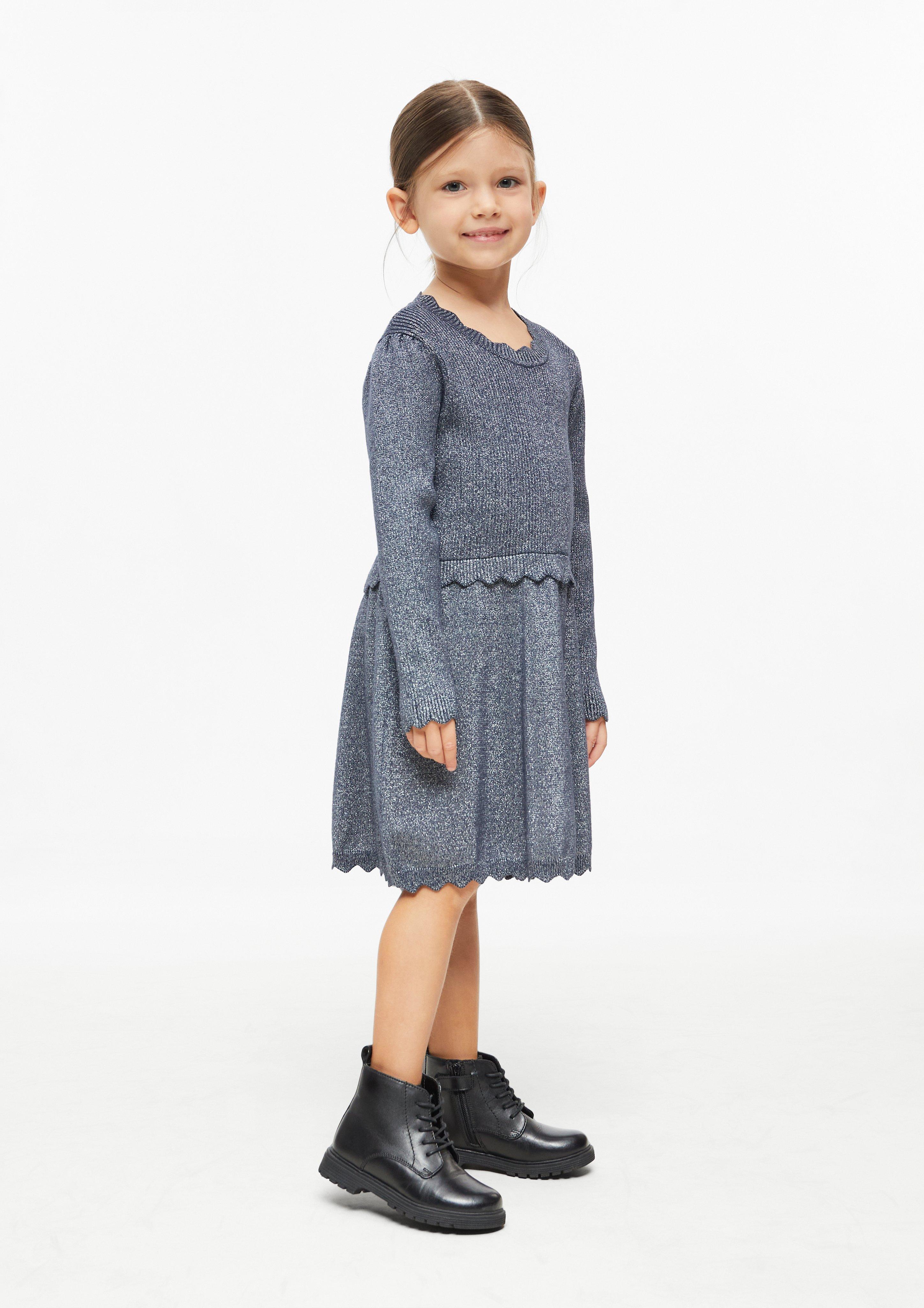 Short dress with glittery thread in navy by s.Oliver
