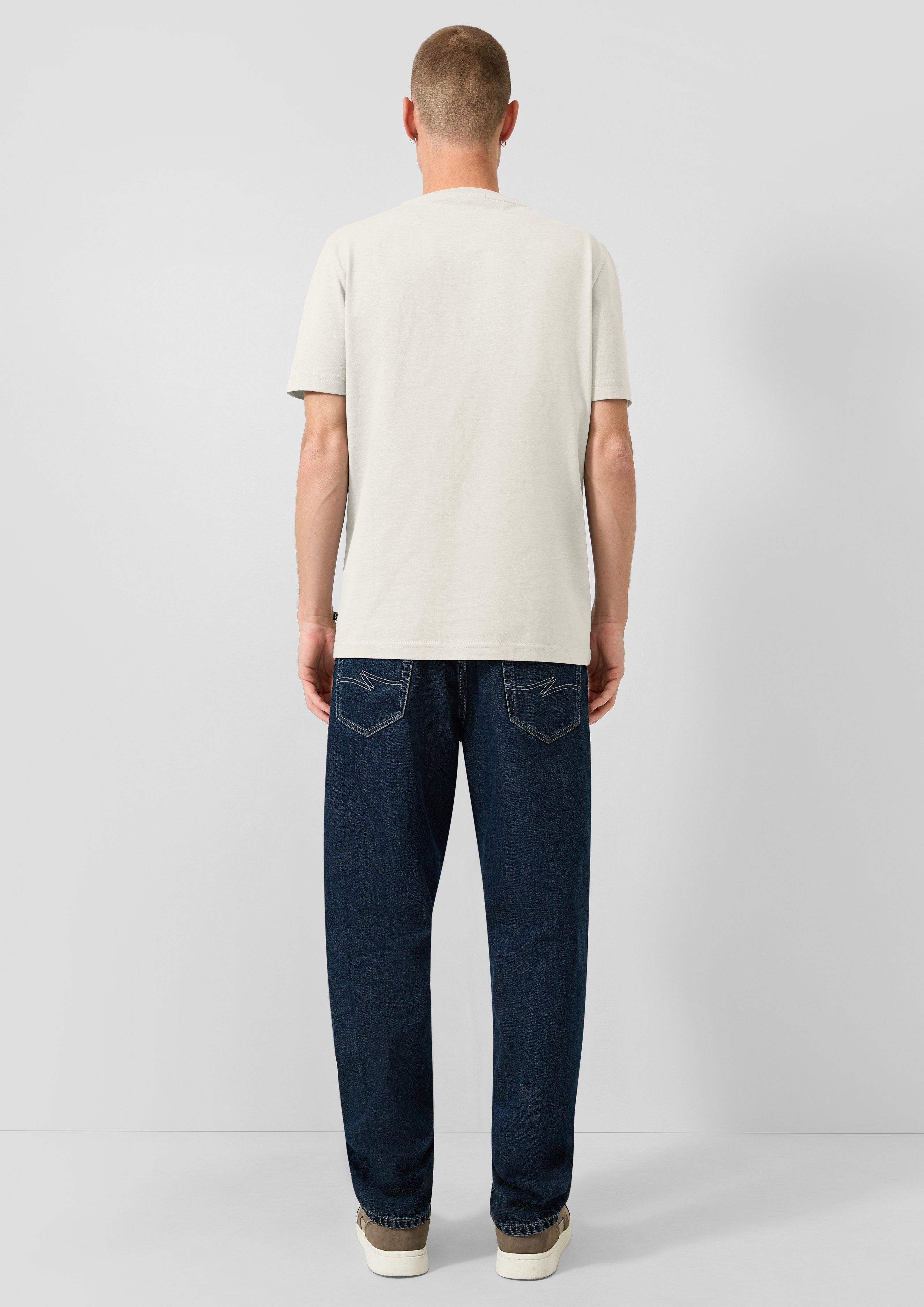 Herren T-Shirt in creme von QS