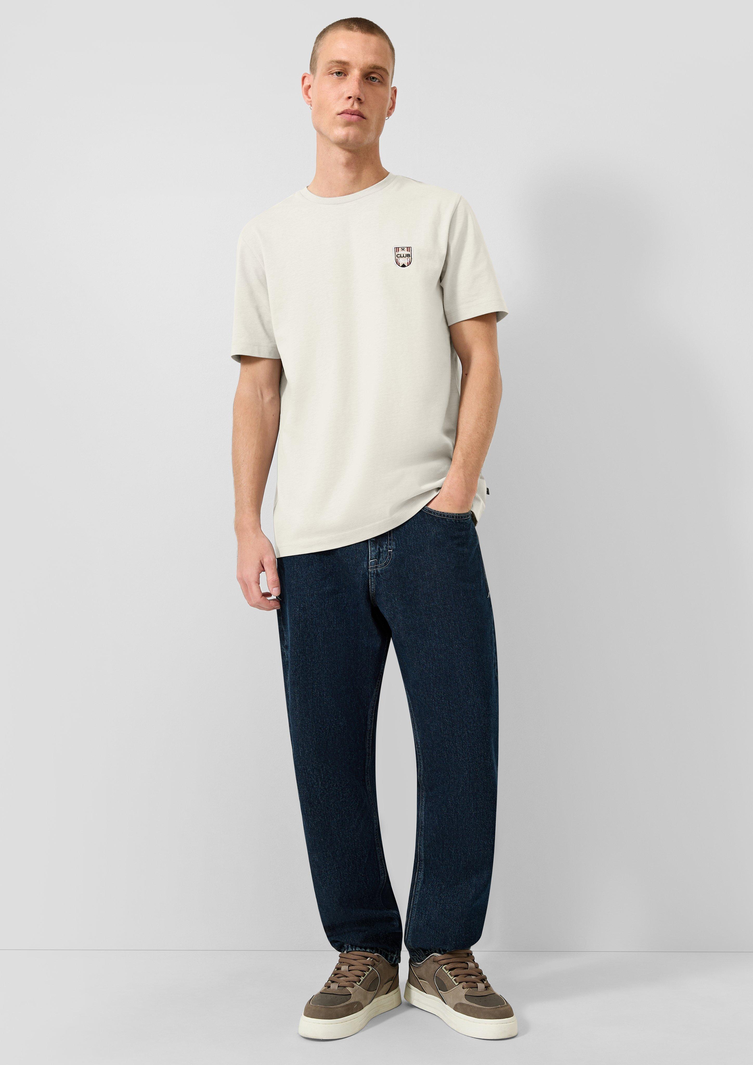 Herren T-Shirt in creme von QS