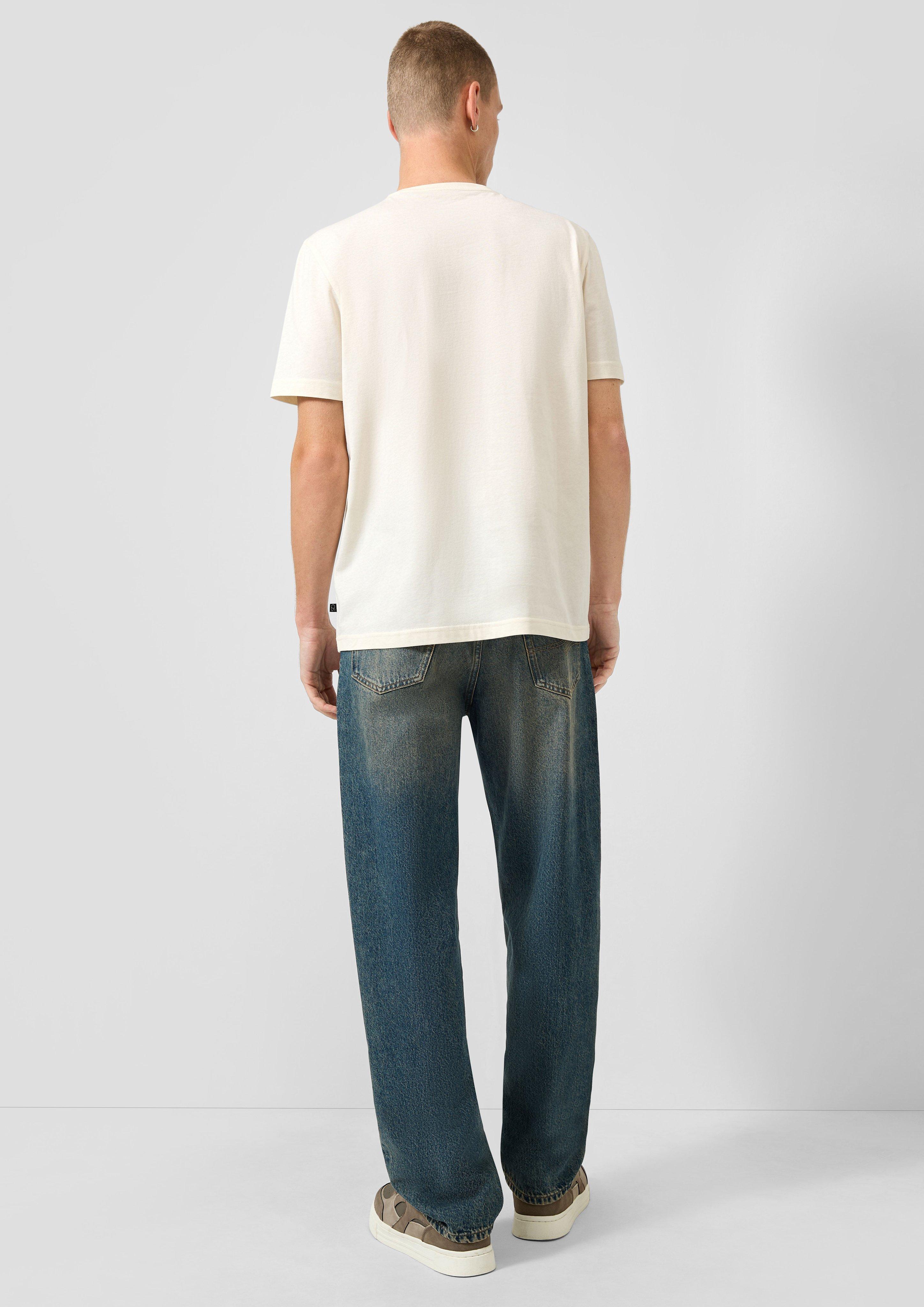 Herren T-Shirt in creme von QS