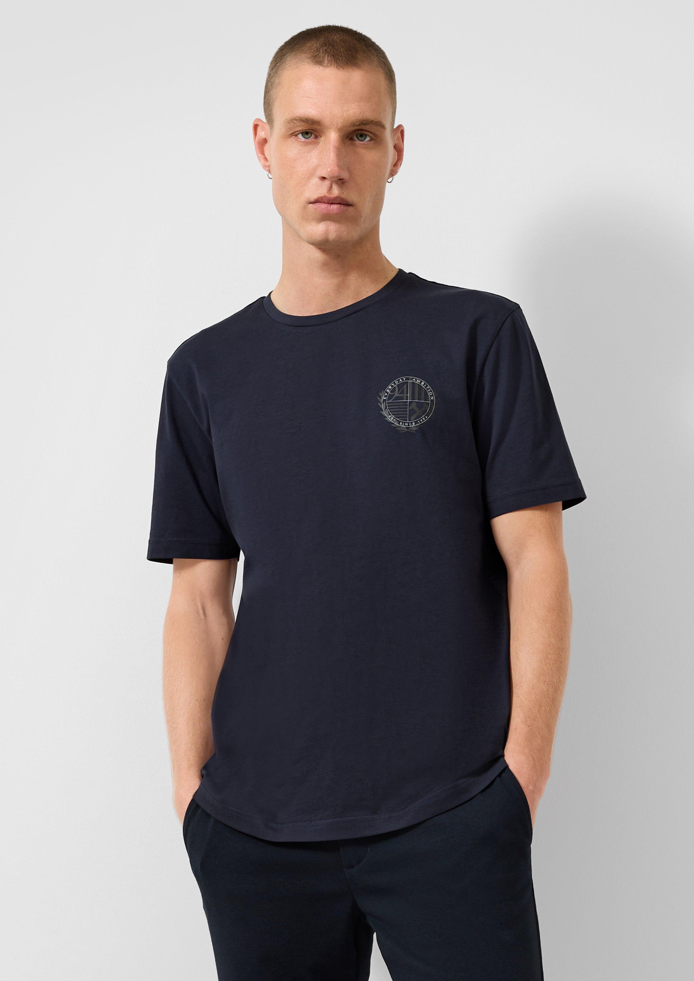Heren T-Shirt in navy van QS