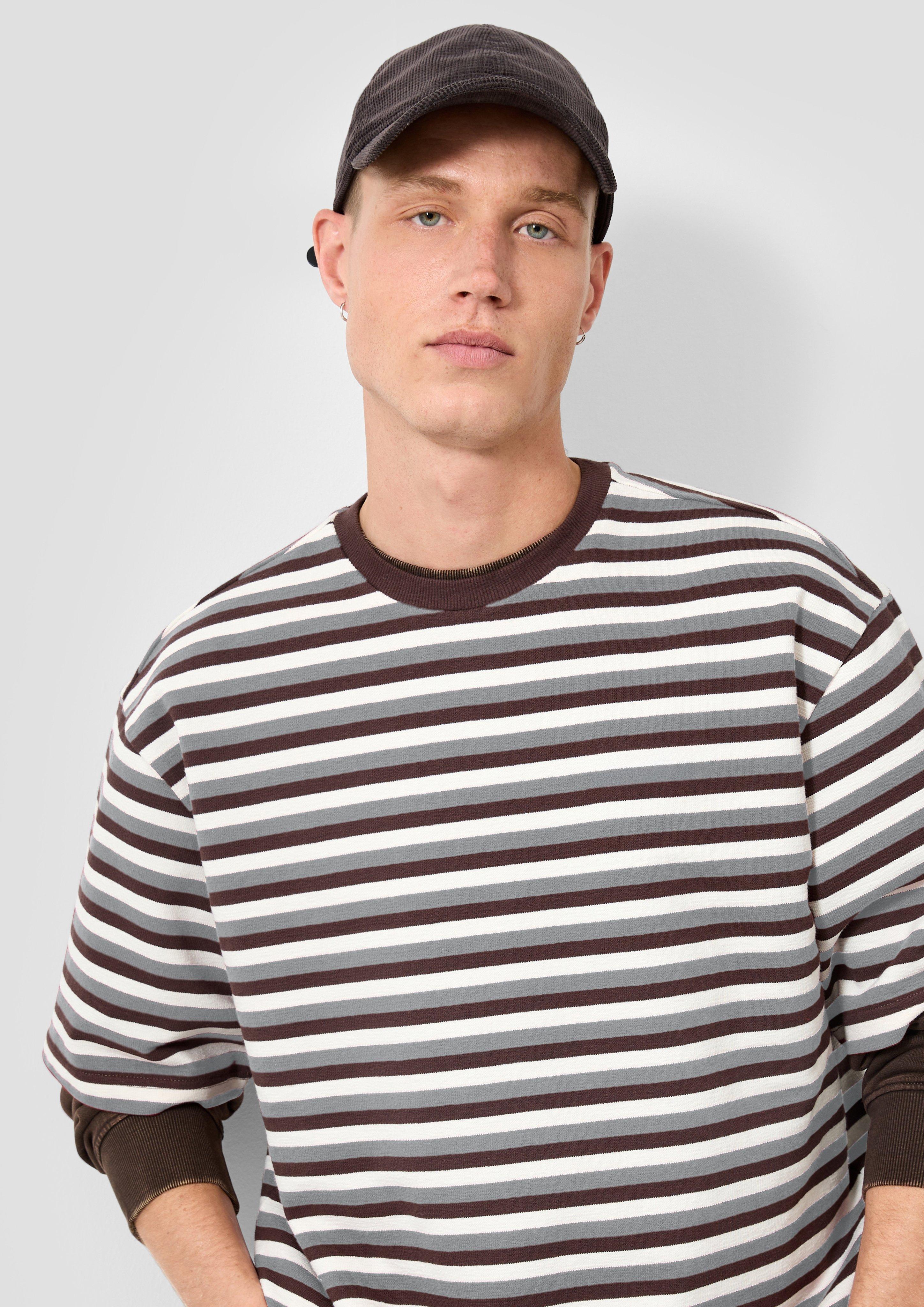 Herren T-Shirt in grau von QS