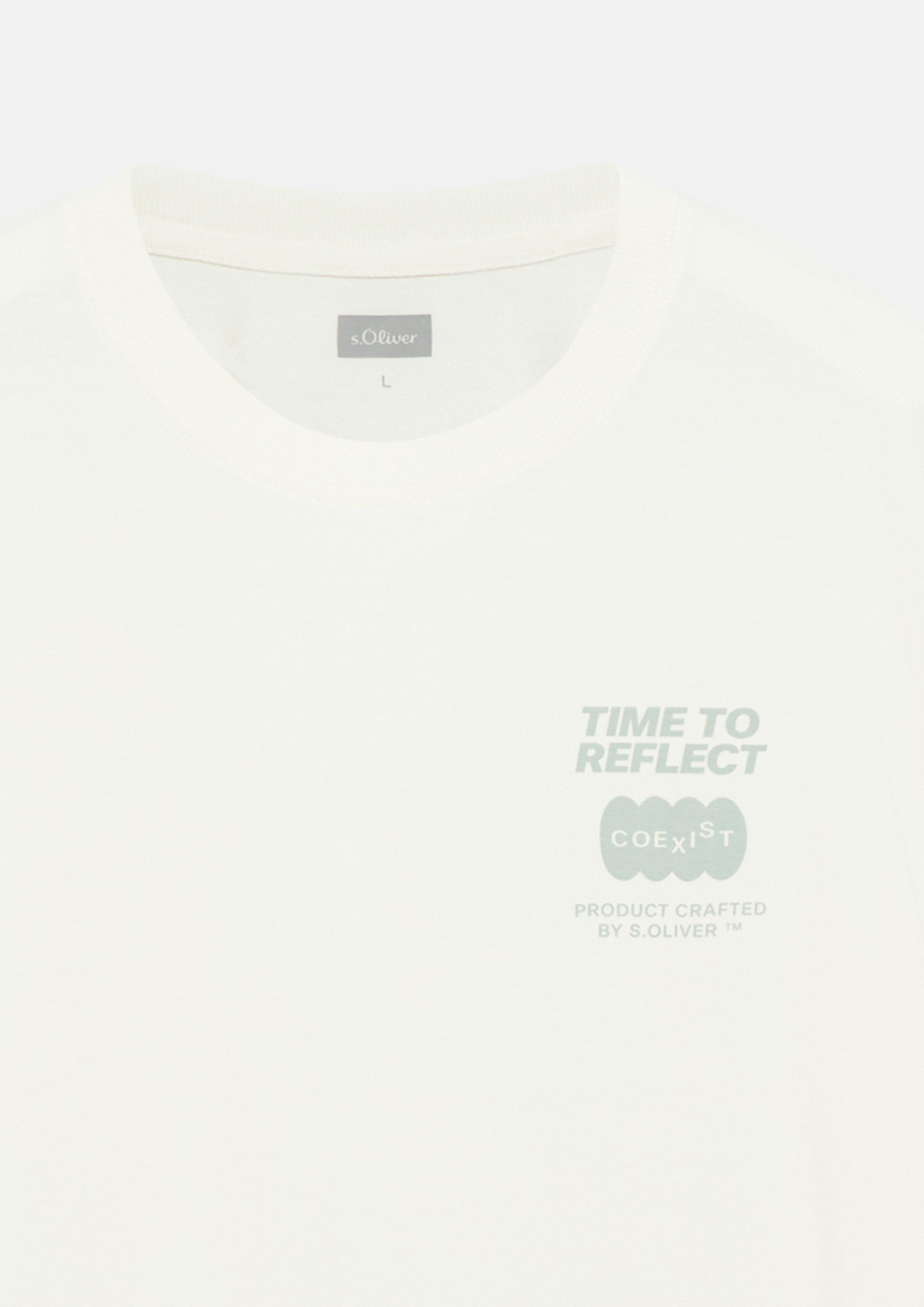 Heren T-Shirt in wit van s.Oliver