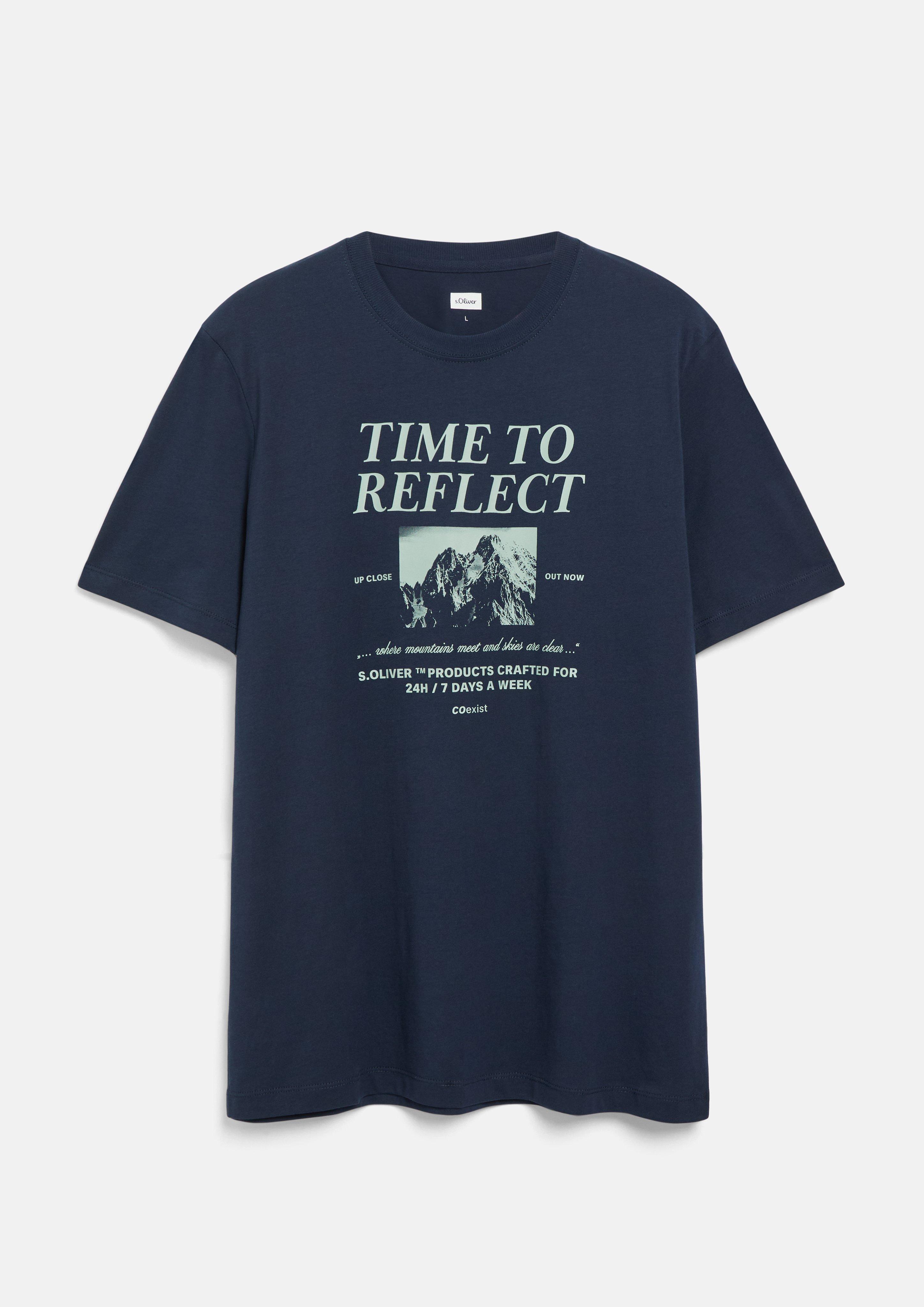 Hommes T-shirt en bleu de s.Oliver