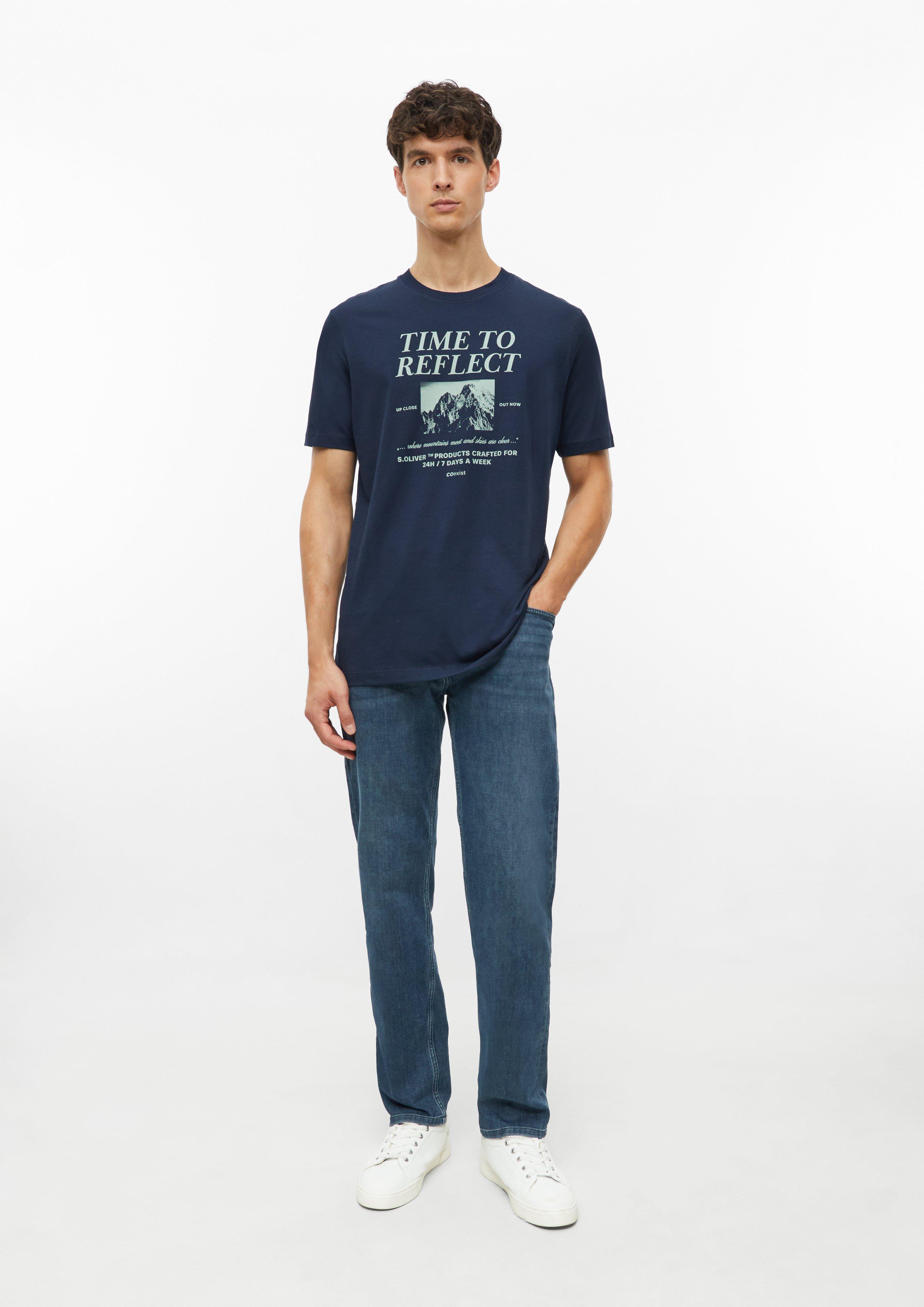 Hommes T-shirt en bleu de s.Oliver