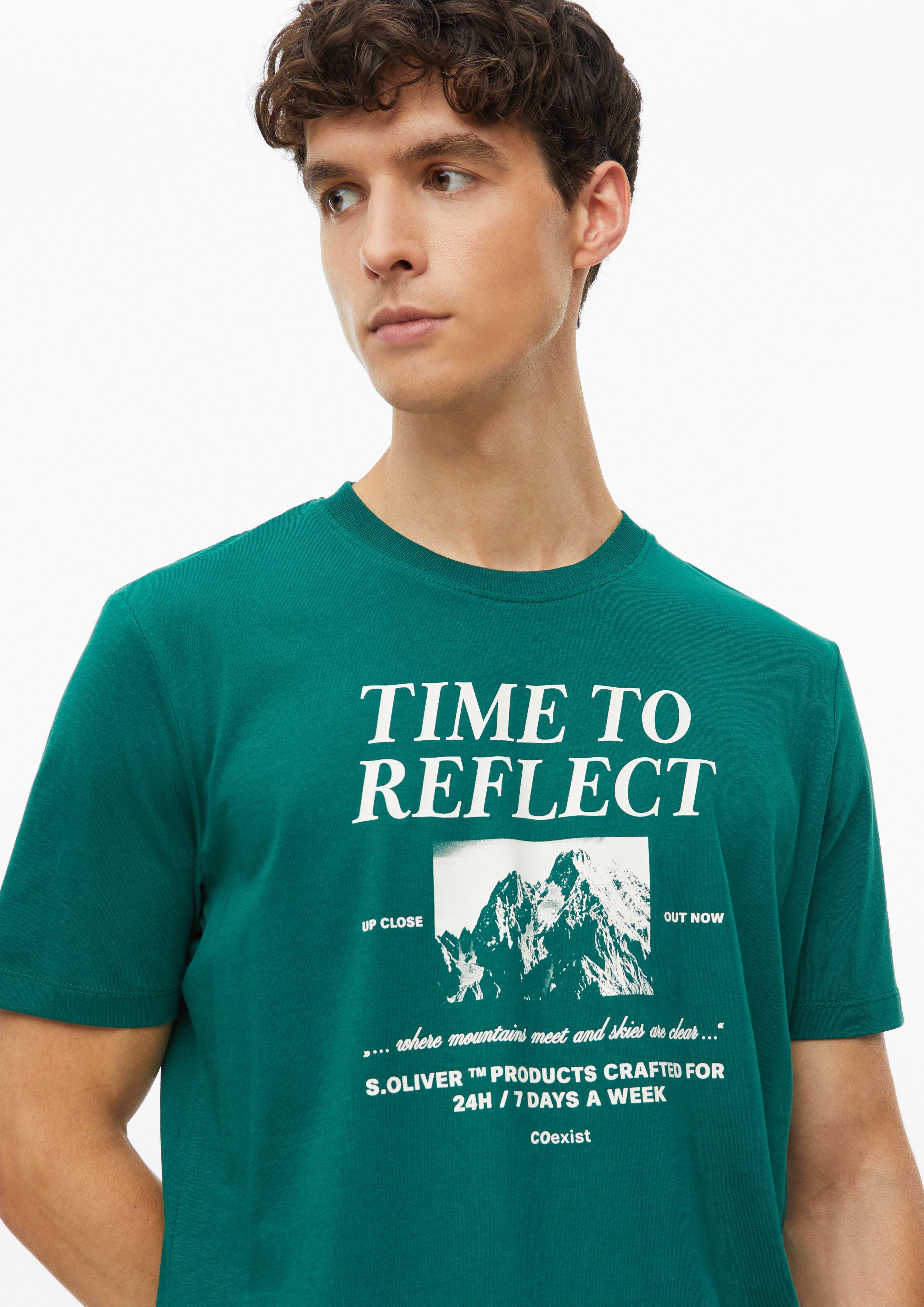 Hommes T-shirt en vert de s.Oliver