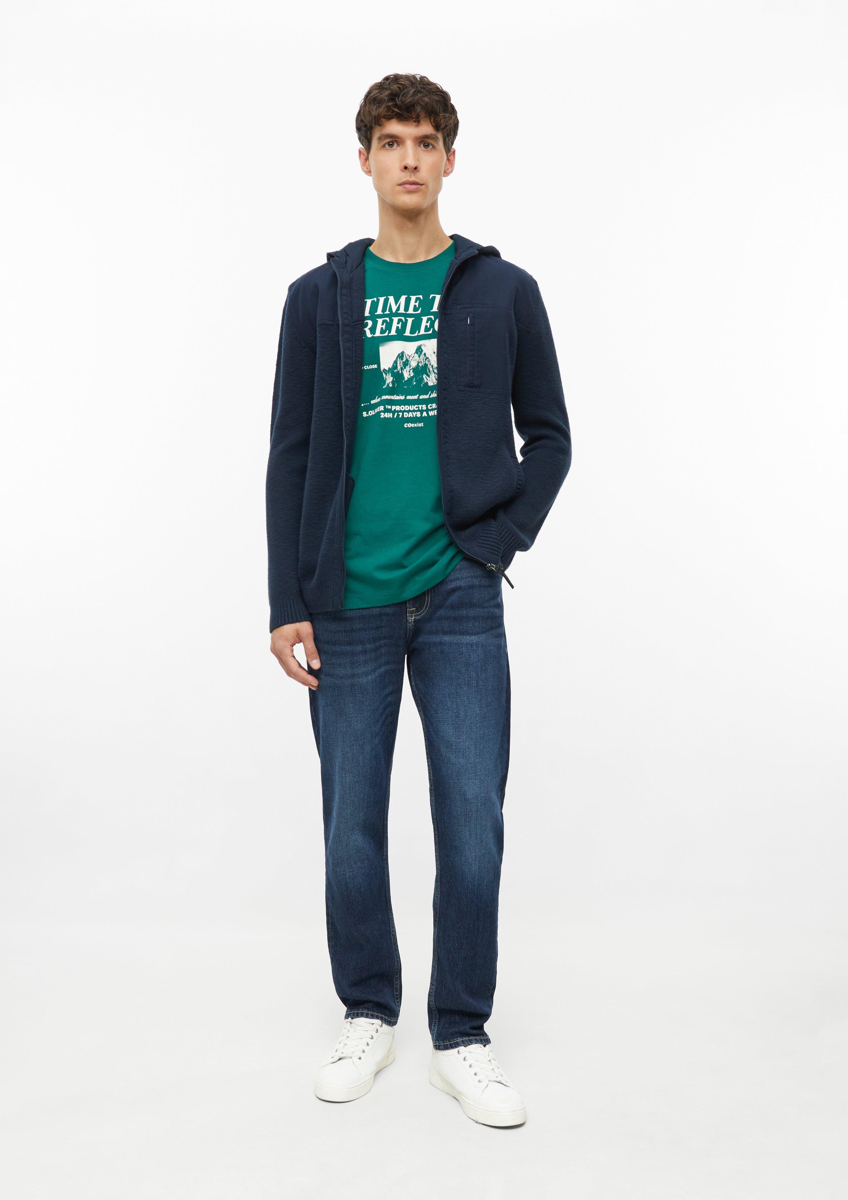 Hommes T-shirt en vert de s.Oliver