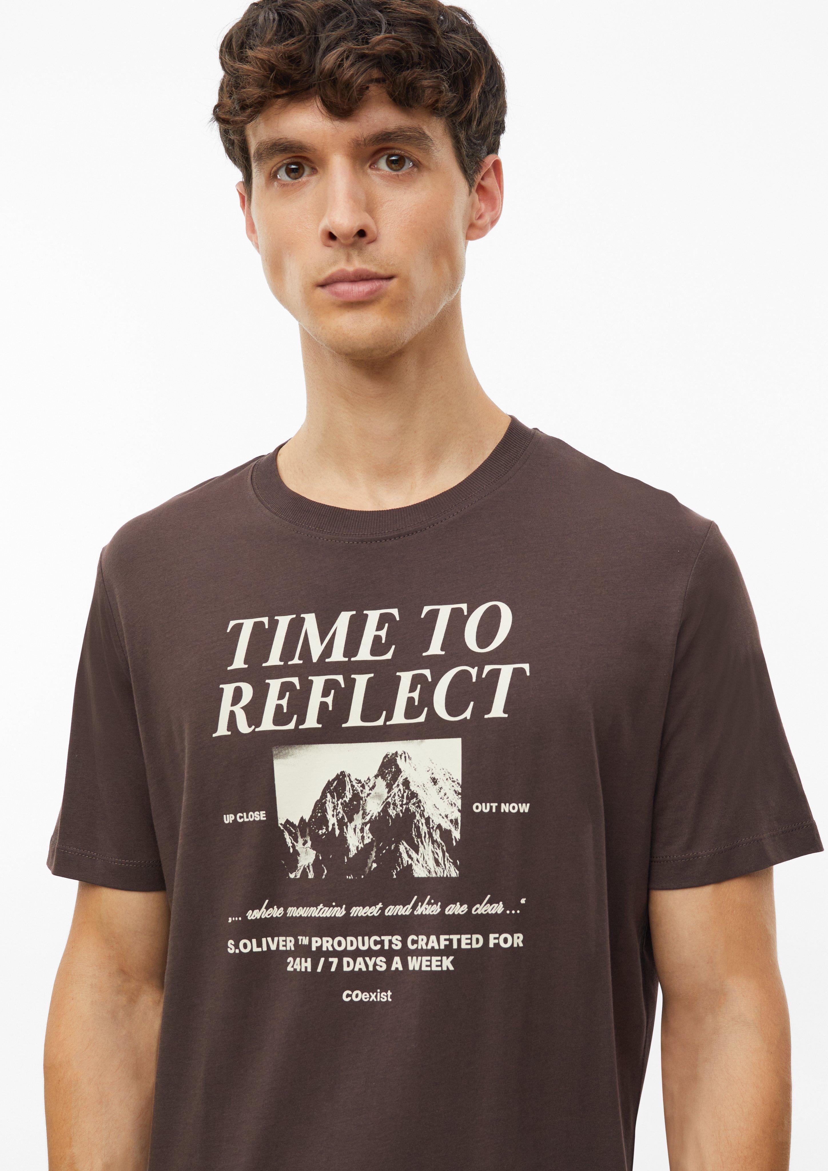 Hommes T-shirt en brun de s.Oliver