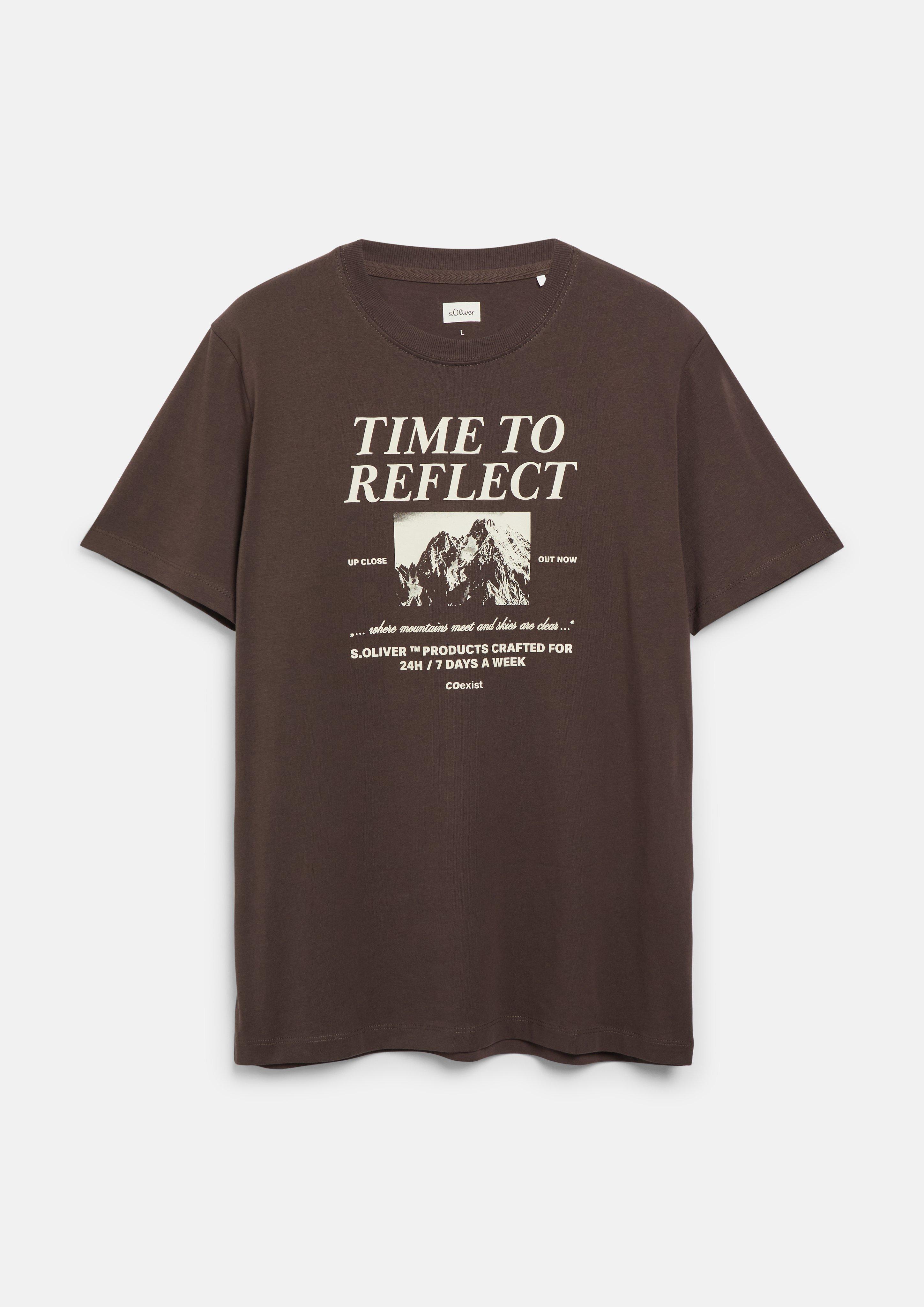 Hommes T-shirt en brun de s.Oliver