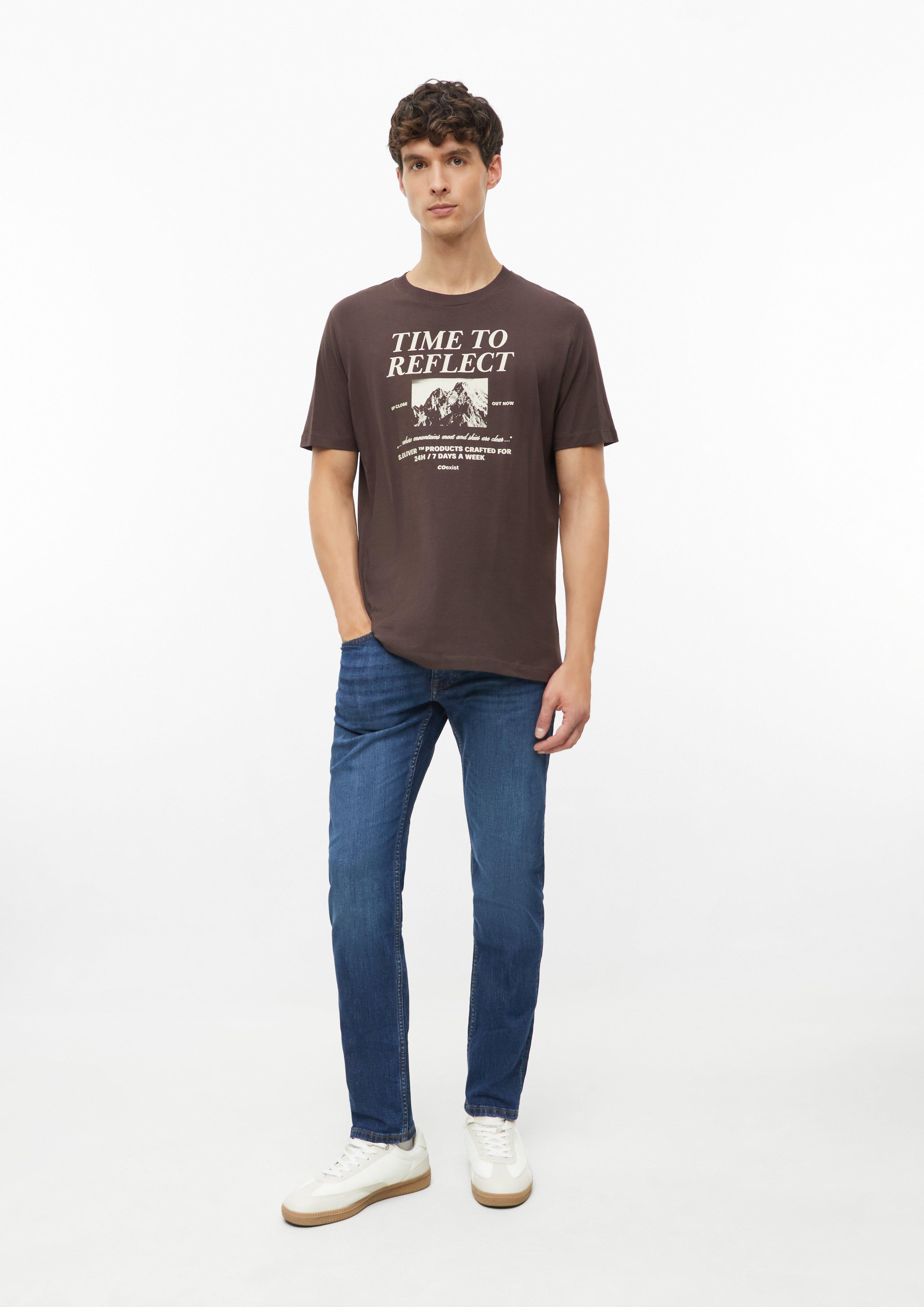 Hommes T-shirt en brun de s.Oliver