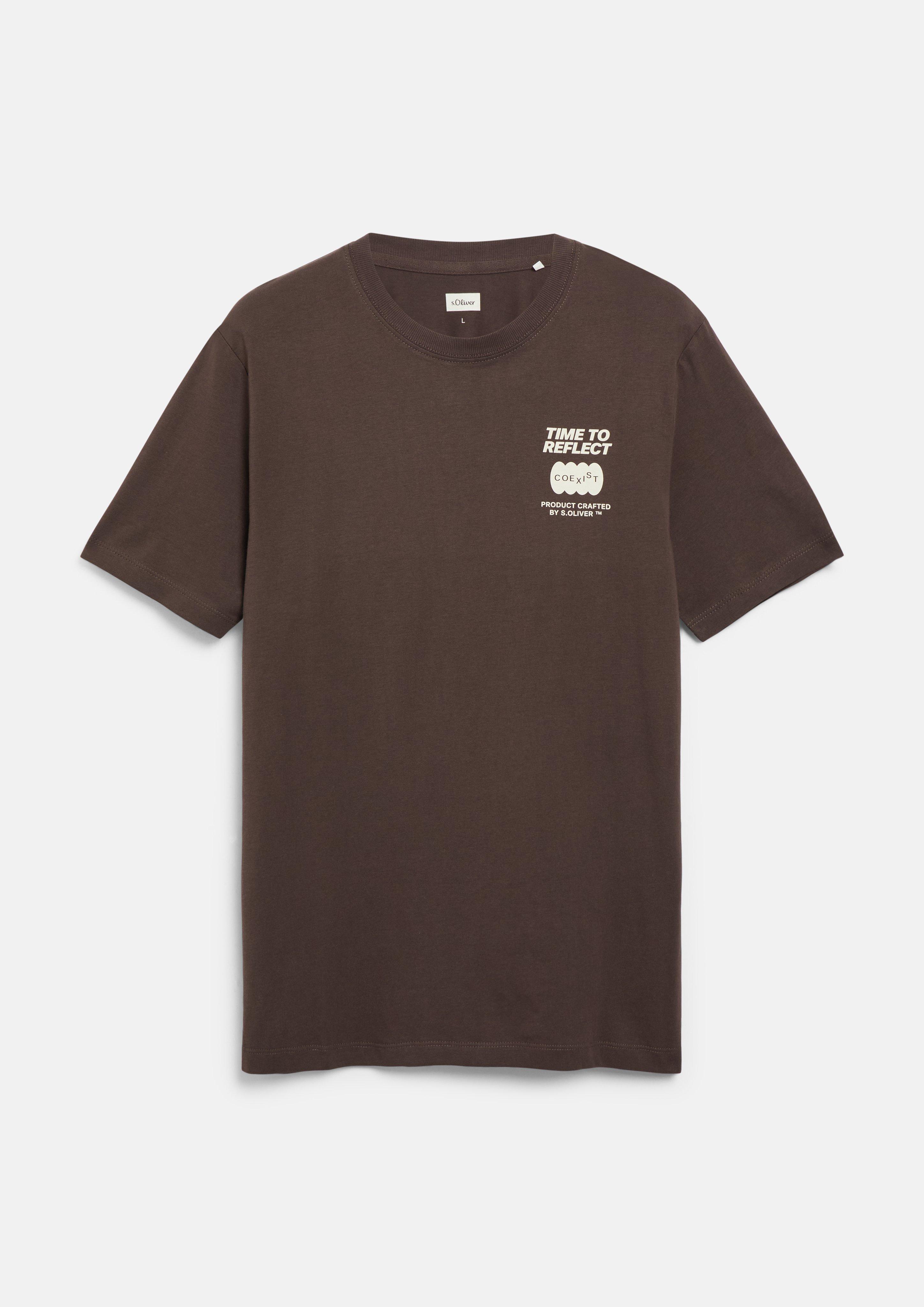 Hommes T-shirt en brun de s.Oliver