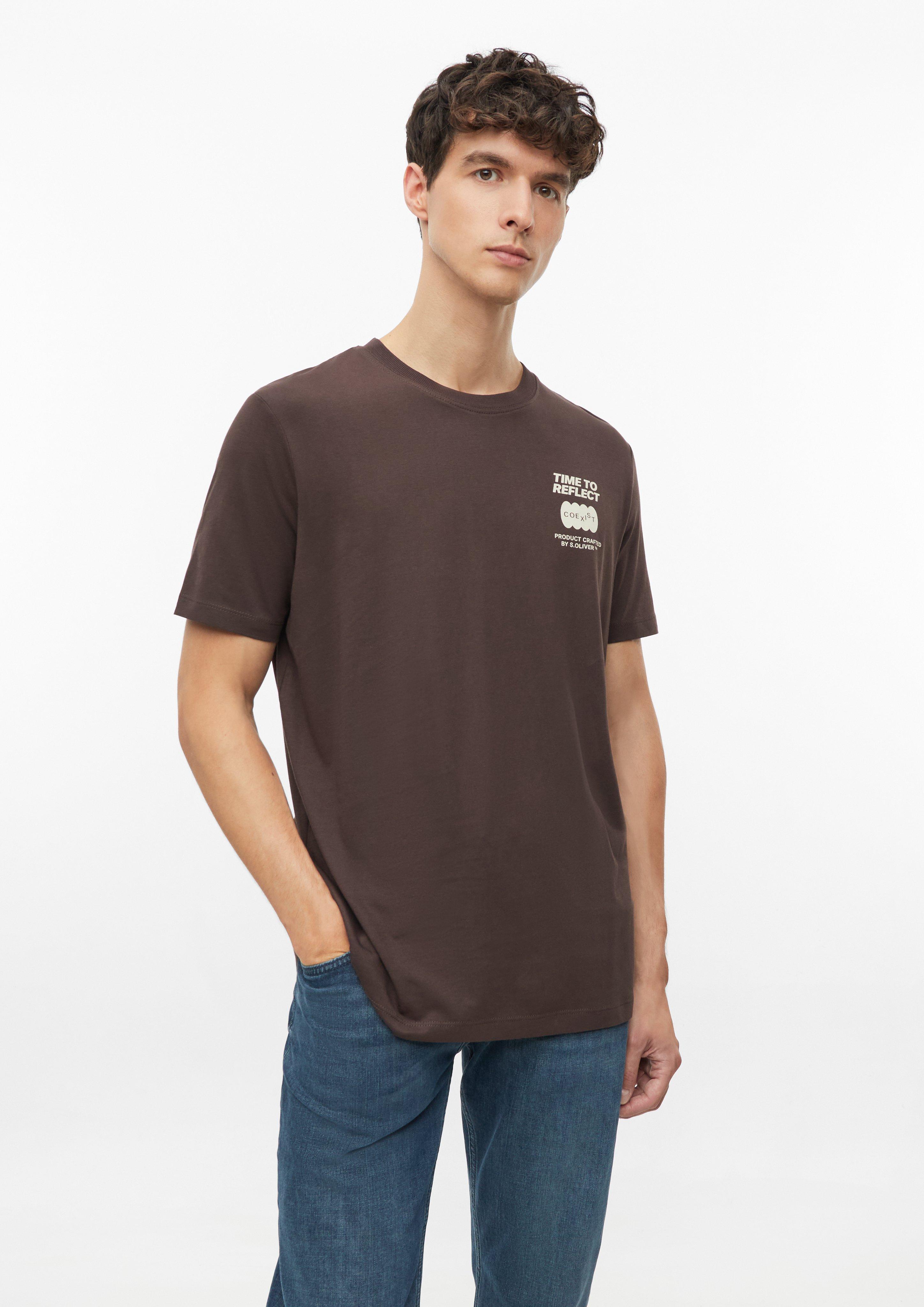 Hommes T-shirt en brun de s.Oliver