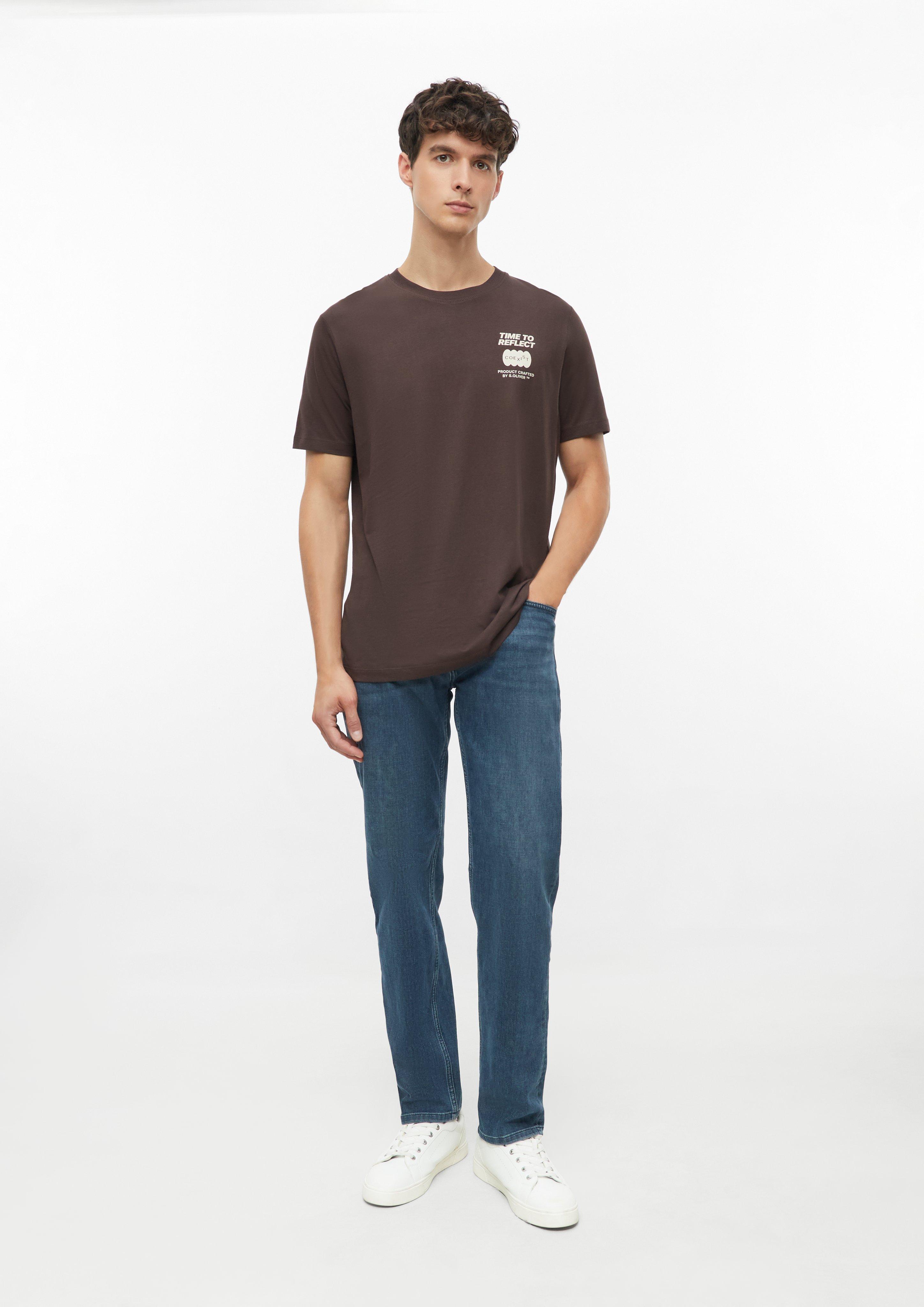 Hommes T-shirt en brun de s.Oliver