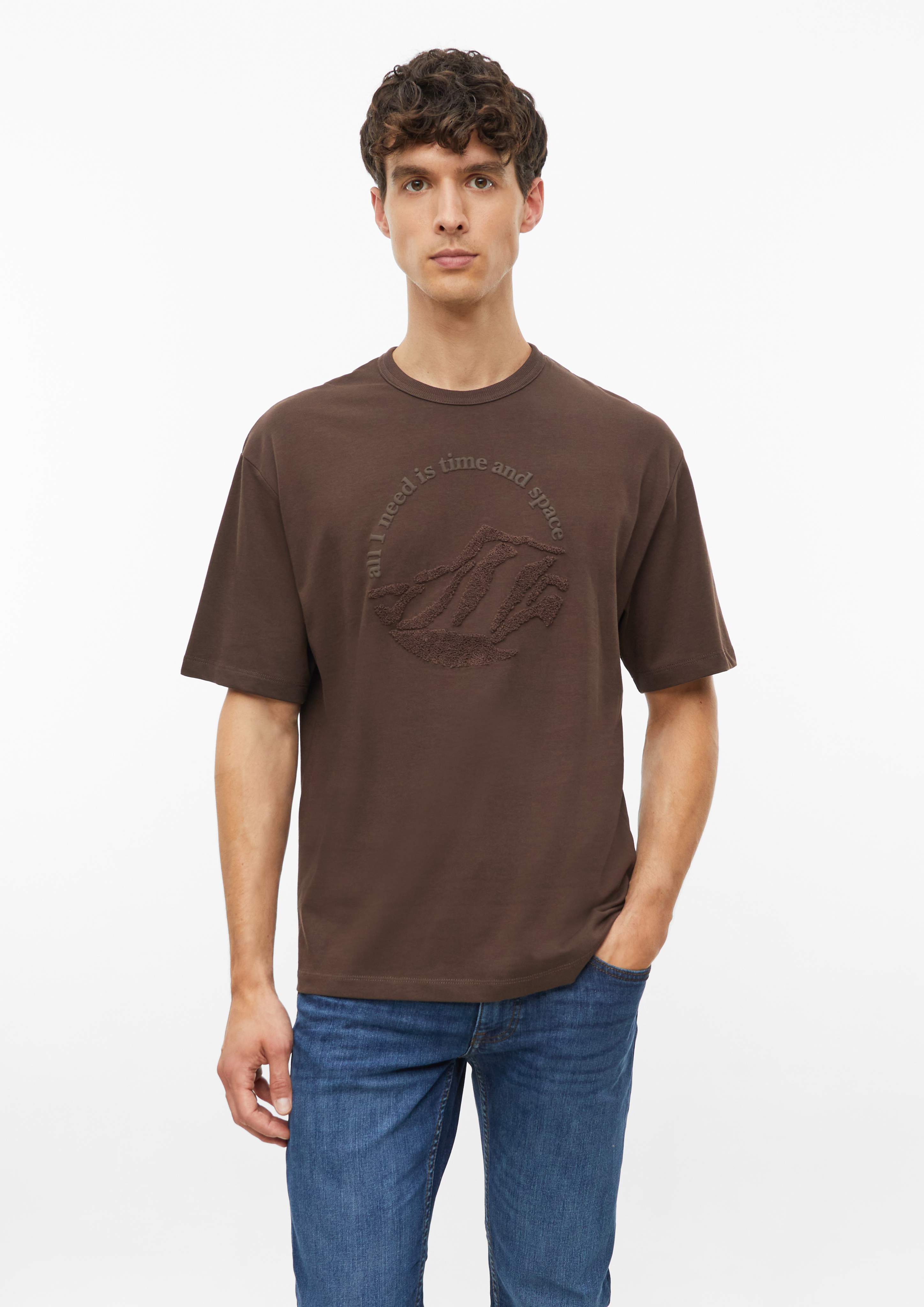 T-Shirt in Farbe dunkelbraun von s.Oliver