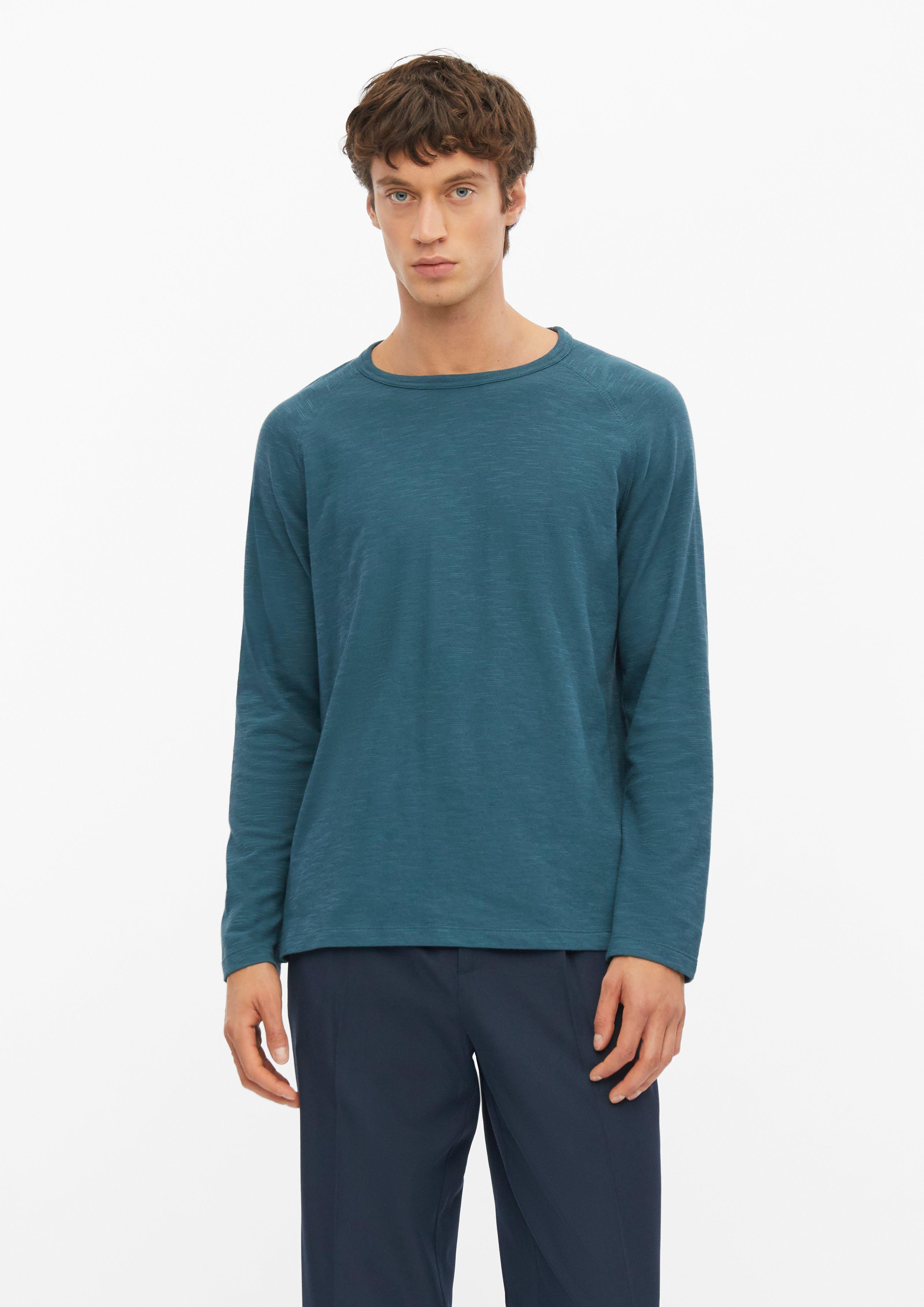 Raglan-Longsleeve aus Flammgarn-Jersey in Farbe blau von s.Oliver