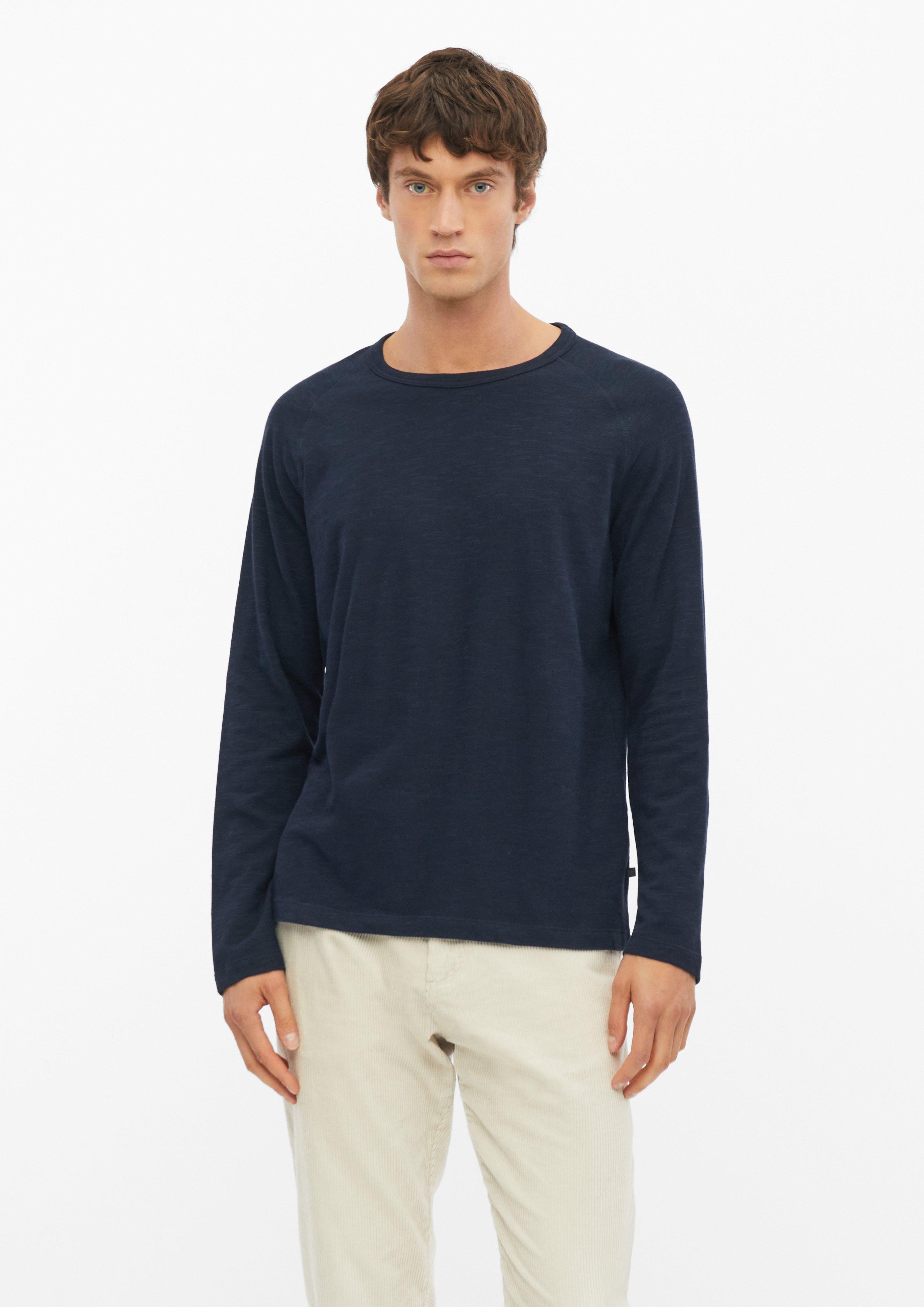 Raglan-Longsleeve aus Flammgarn-Jersey in Farbe navy von s.Oliver