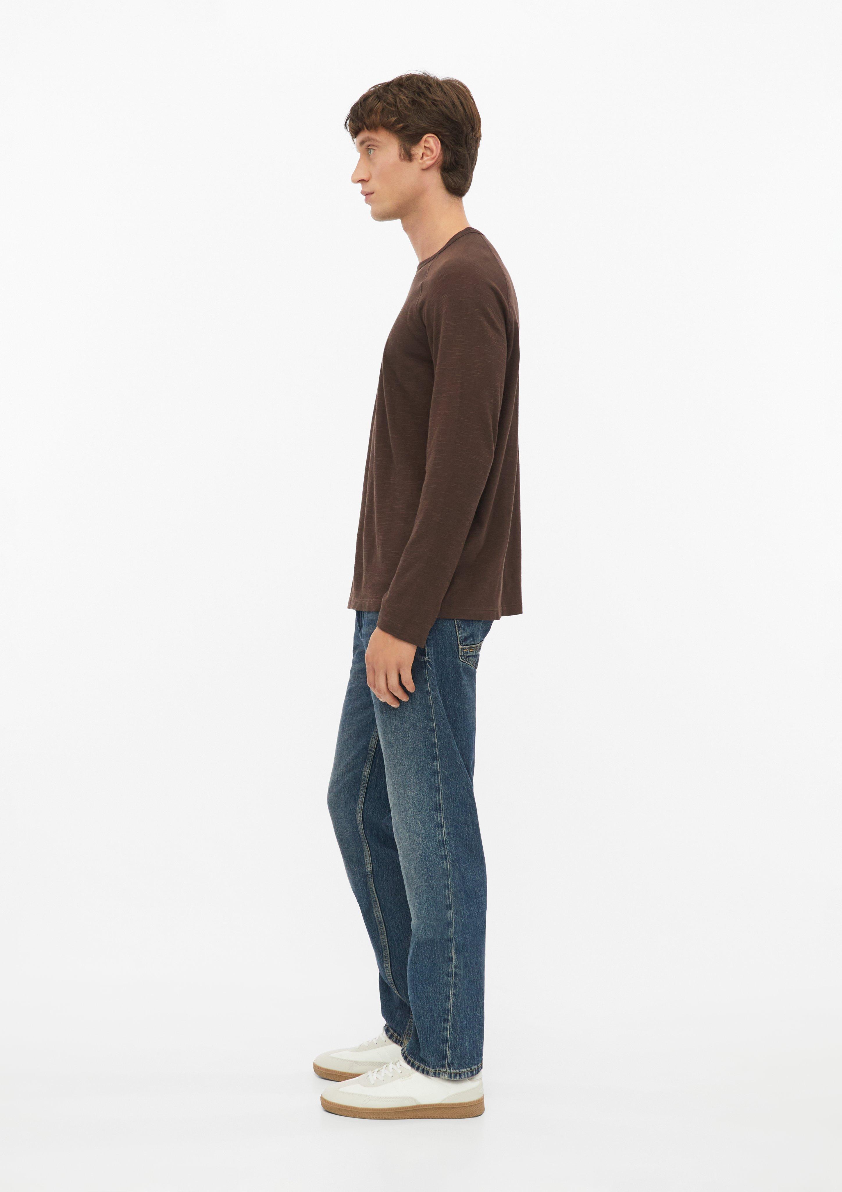 Herren Raglan-Longsleeve aus Flammgarn-Jersey in braun von s.Oliver
