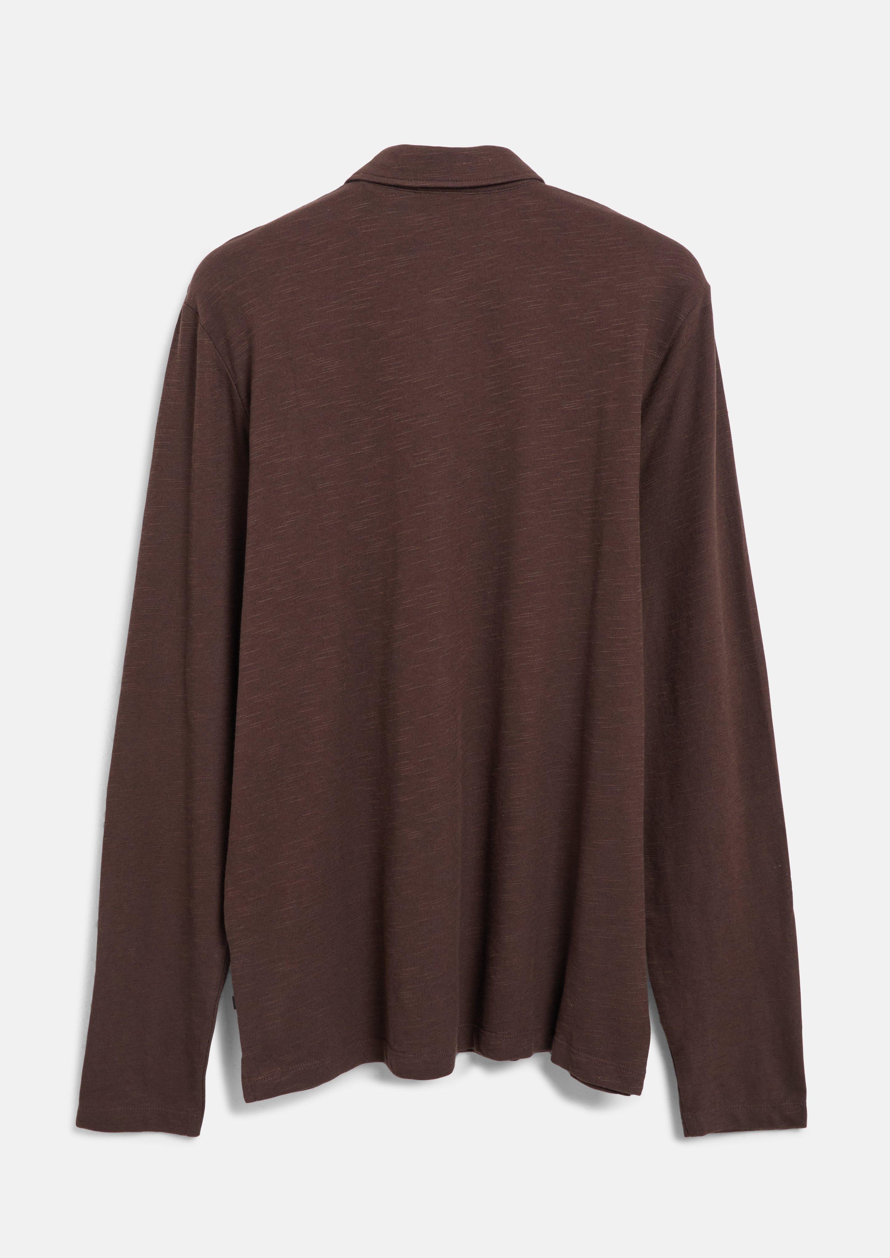 Heren Polo-Shirt in bruin van s.Oliver
