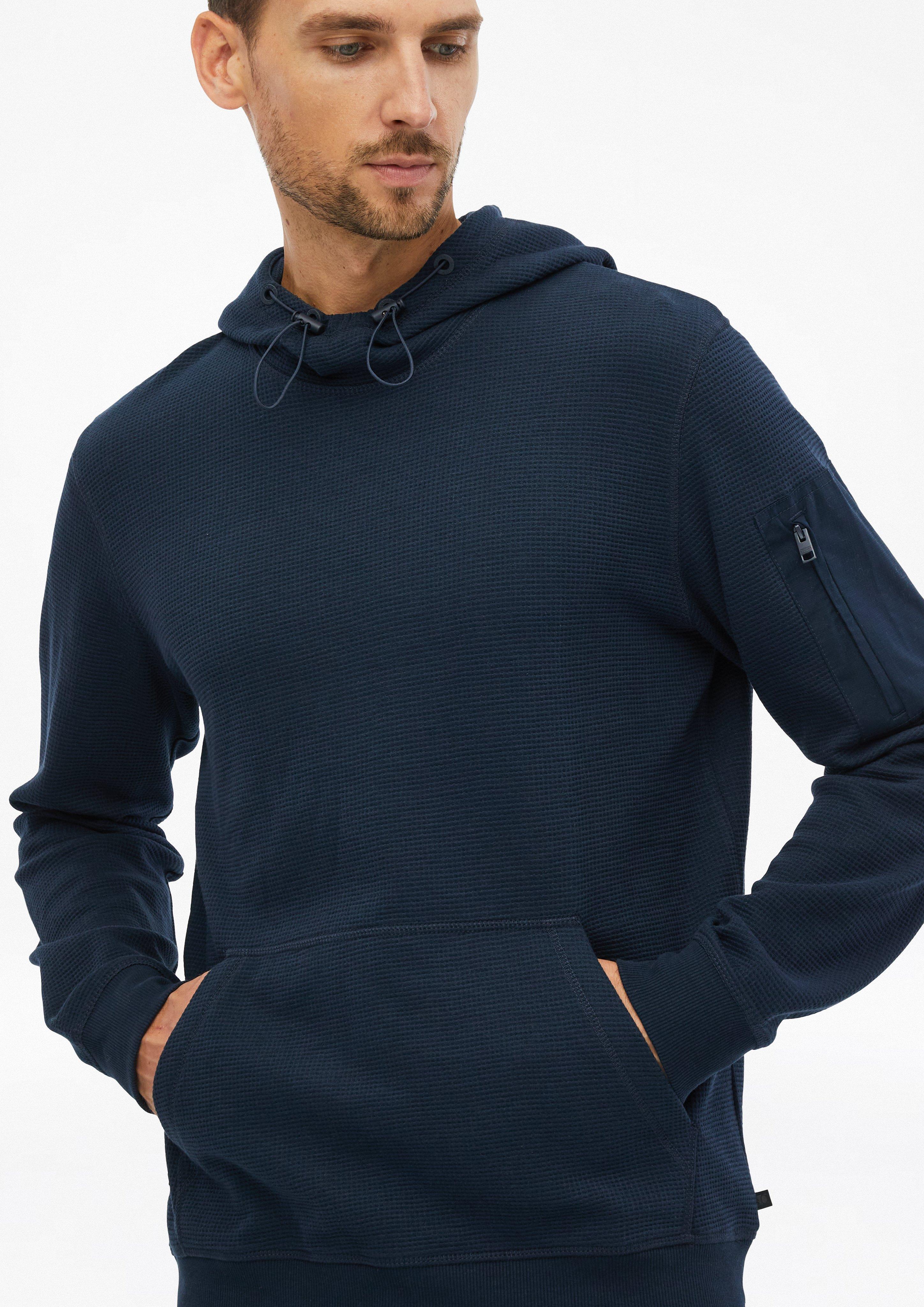 Hommes Sweat-shirt en bleu de s.Oliver