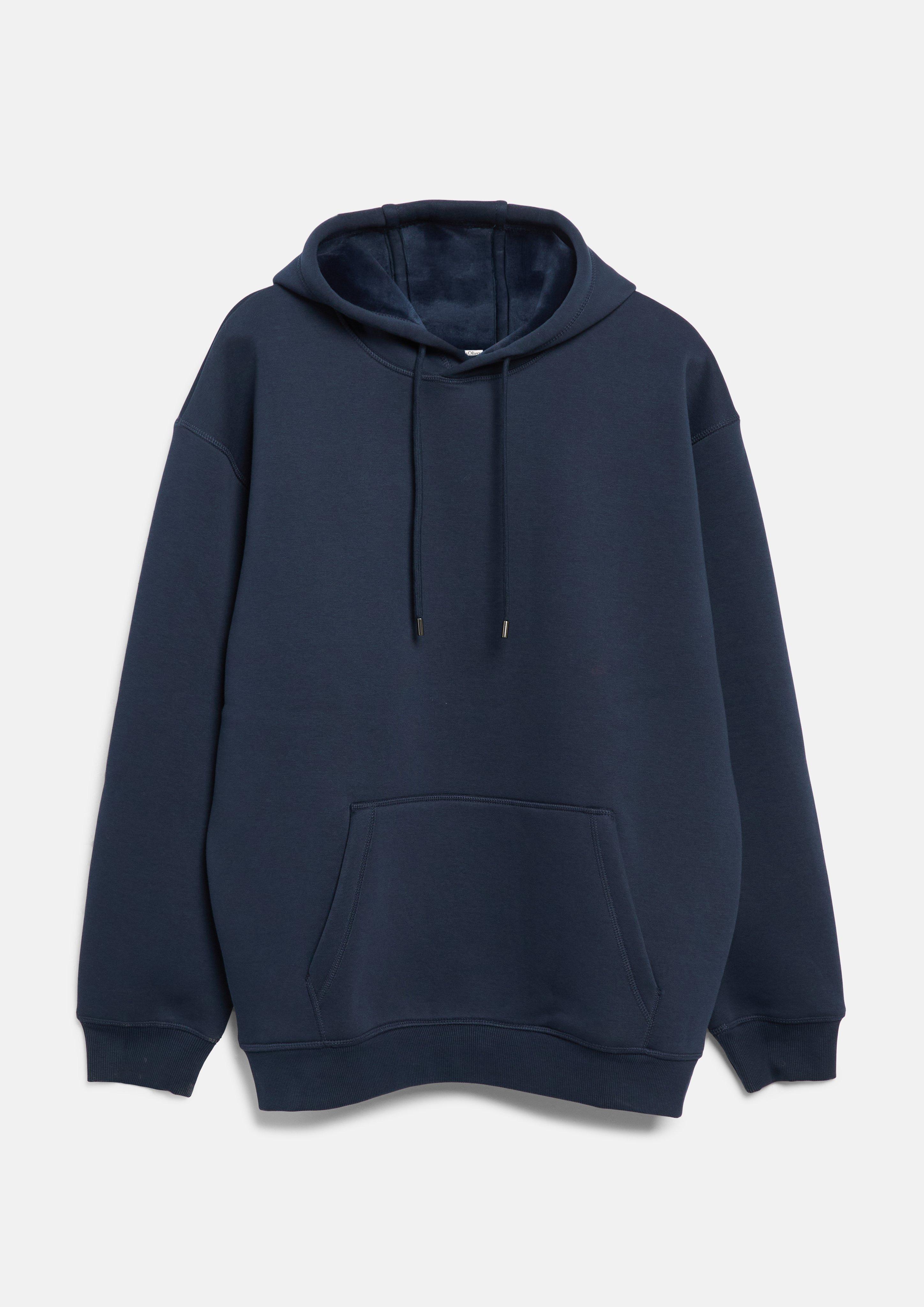 Double-faced hoodie in a modern fit with a soft lining in navy by s.Oliver