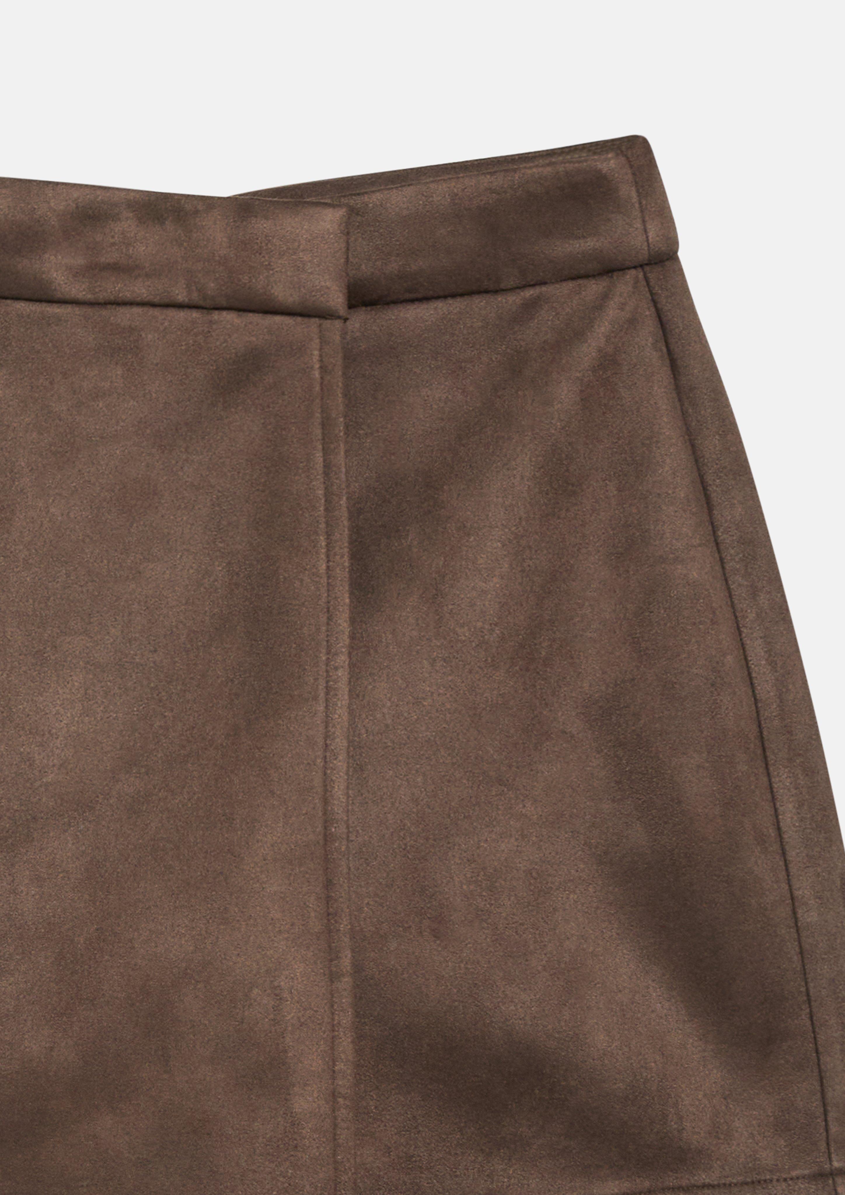 Kinder Skort aus Velours in braun von s.Oliver