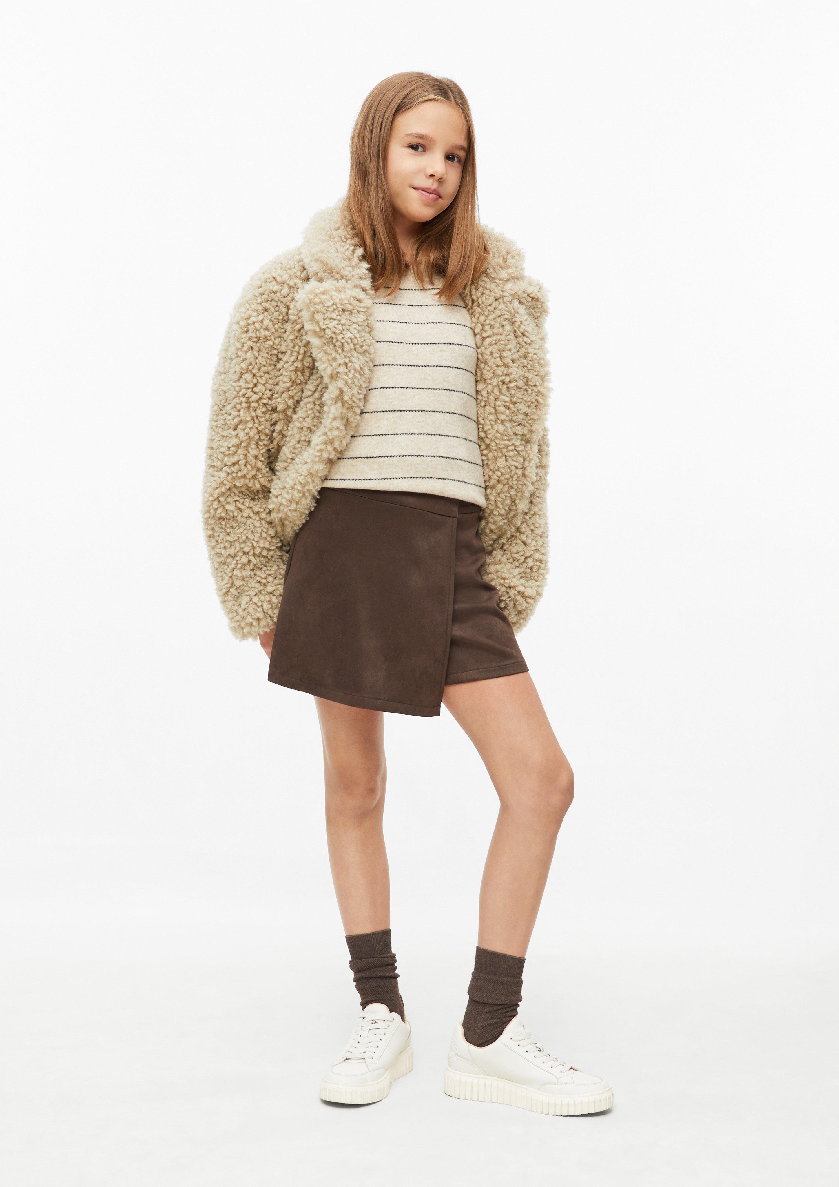 Kinder Skort aus Velours in braun von s.Oliver