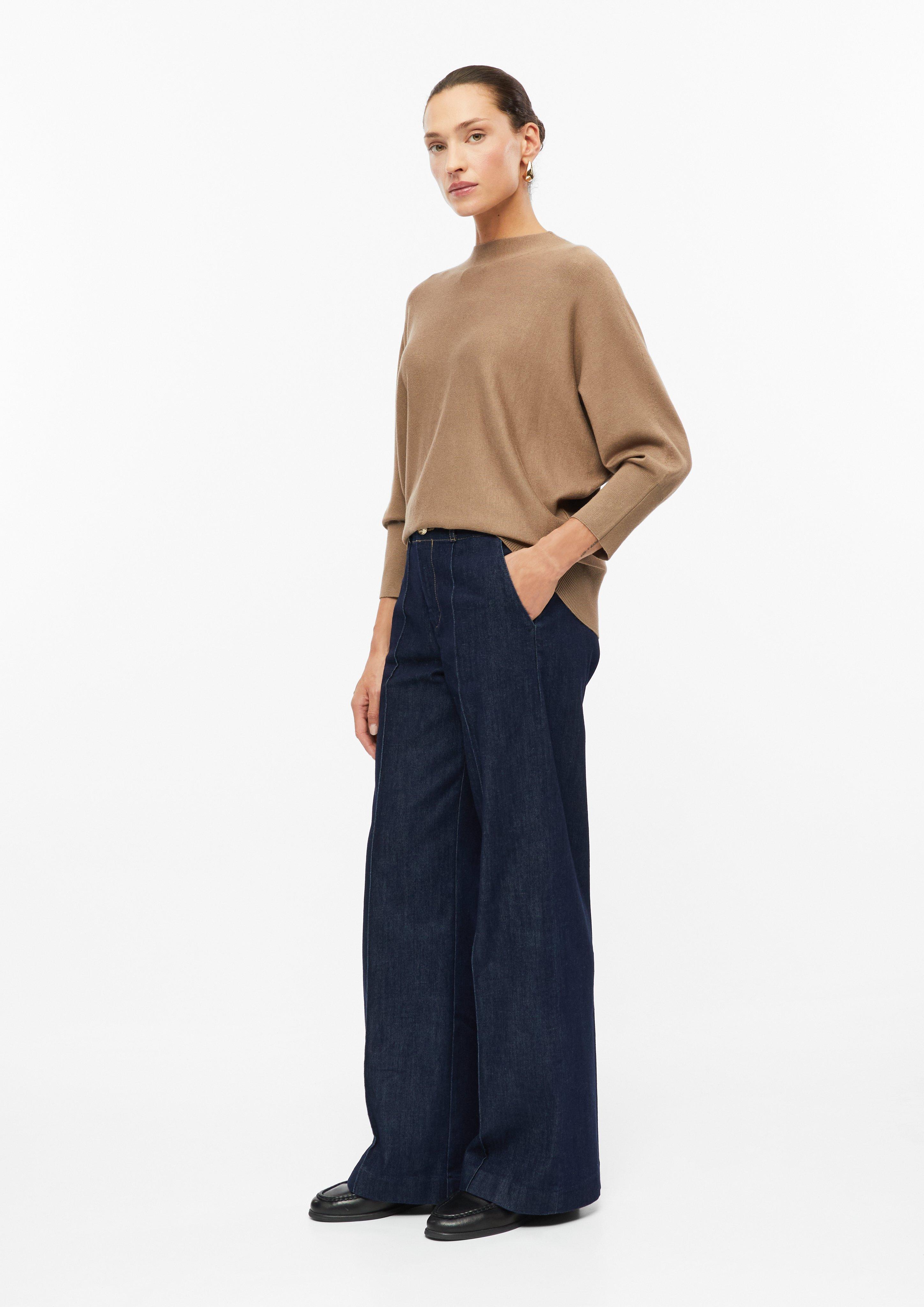 Femmes Jeans / Coupe classique / Taille haute / Jambe large / Pli en bleu de s.Oliver BLACK LABEL