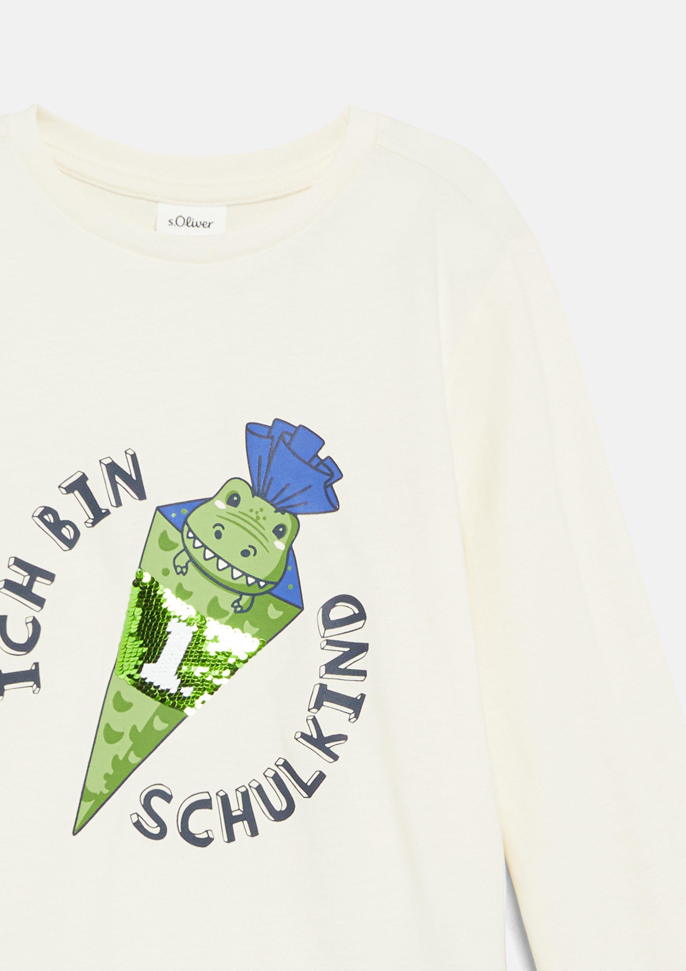 Kinder T-Shirt in weiß von s.Oliver