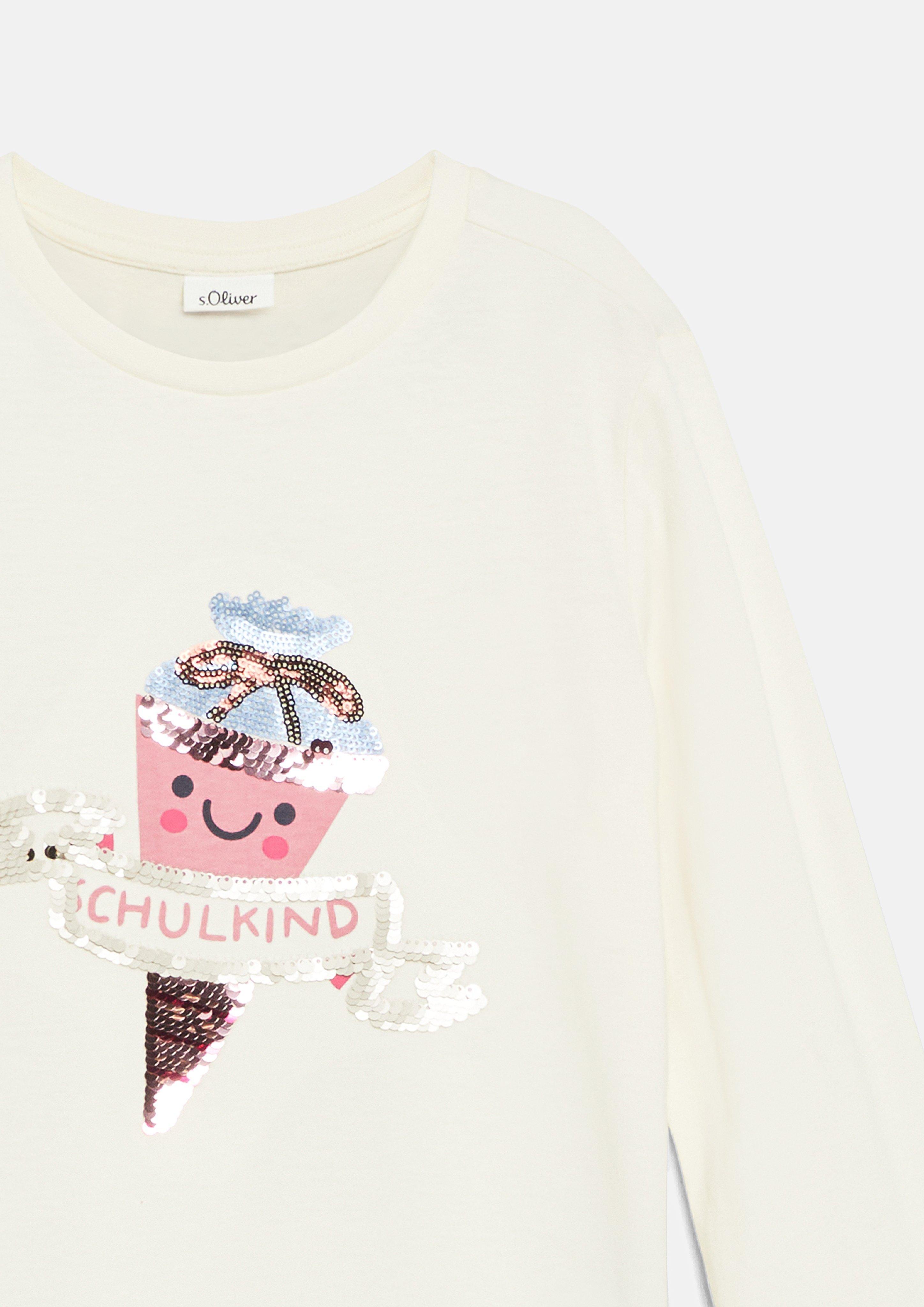 Kinder T-Shirt in weiß von s.Oliver