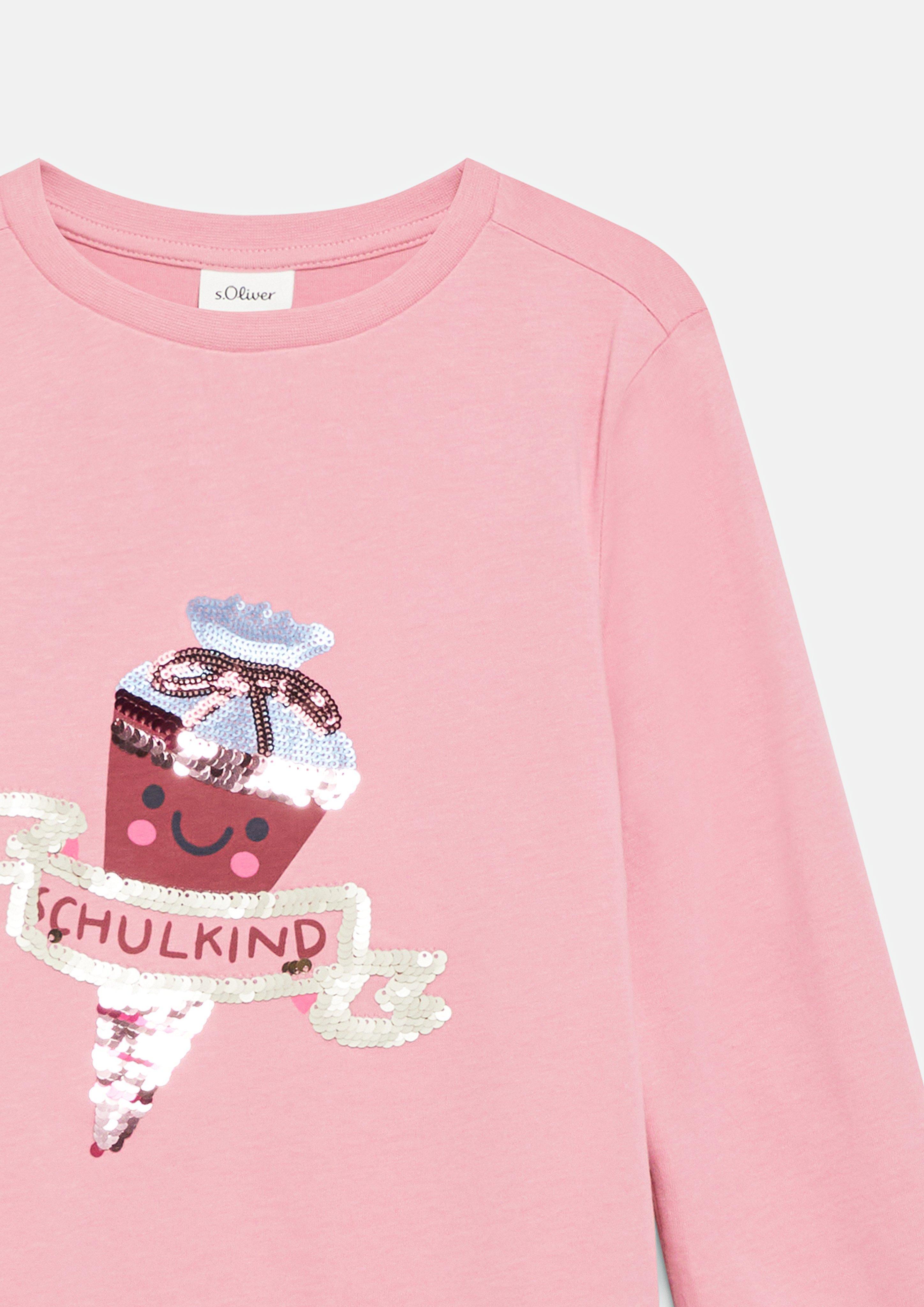 Kinder T-Shirt in pink von s.Oliver
