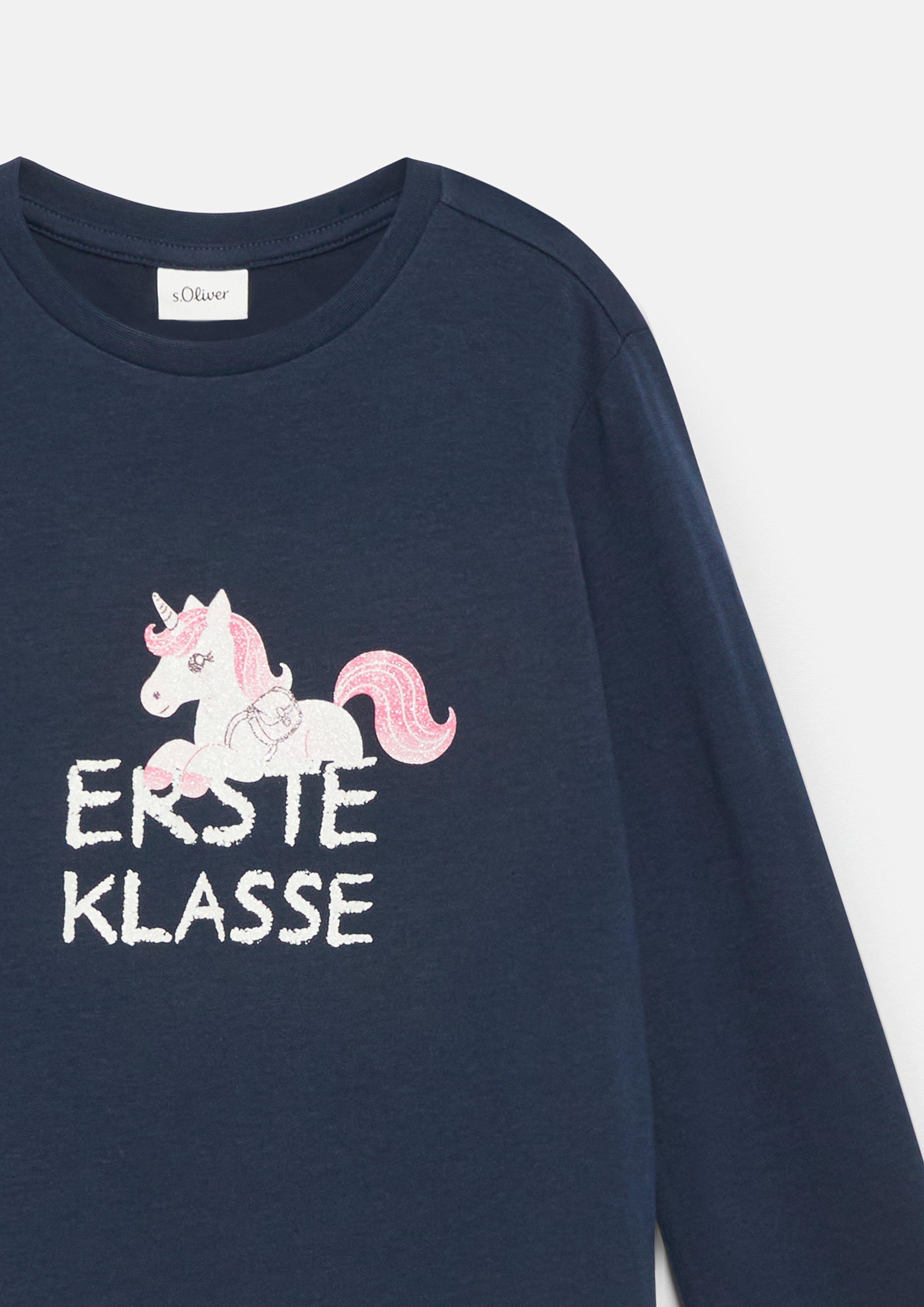 Junior T-Shirt in blauw van s.Oliver