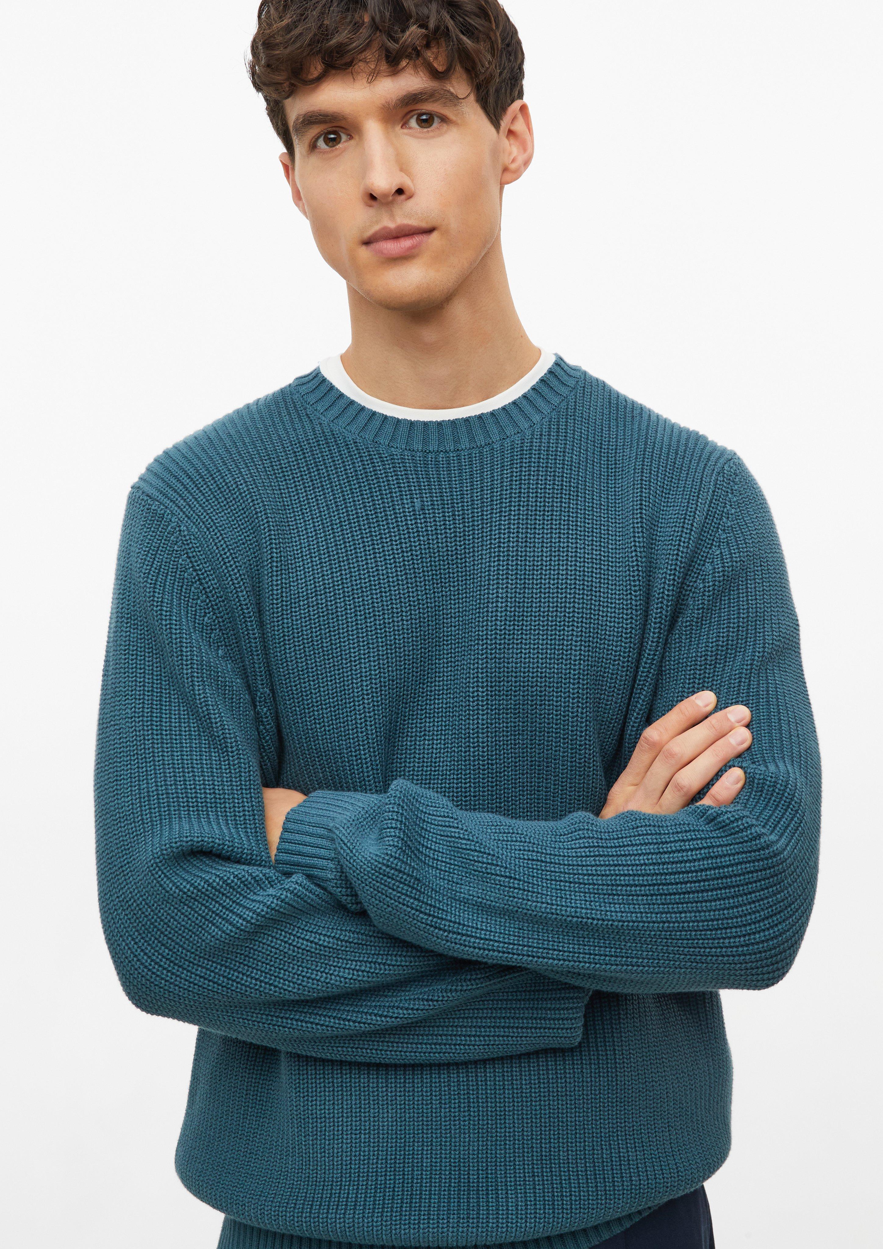 Men Soft-textured sweater made of 100% cotton in blue by s.Oliver